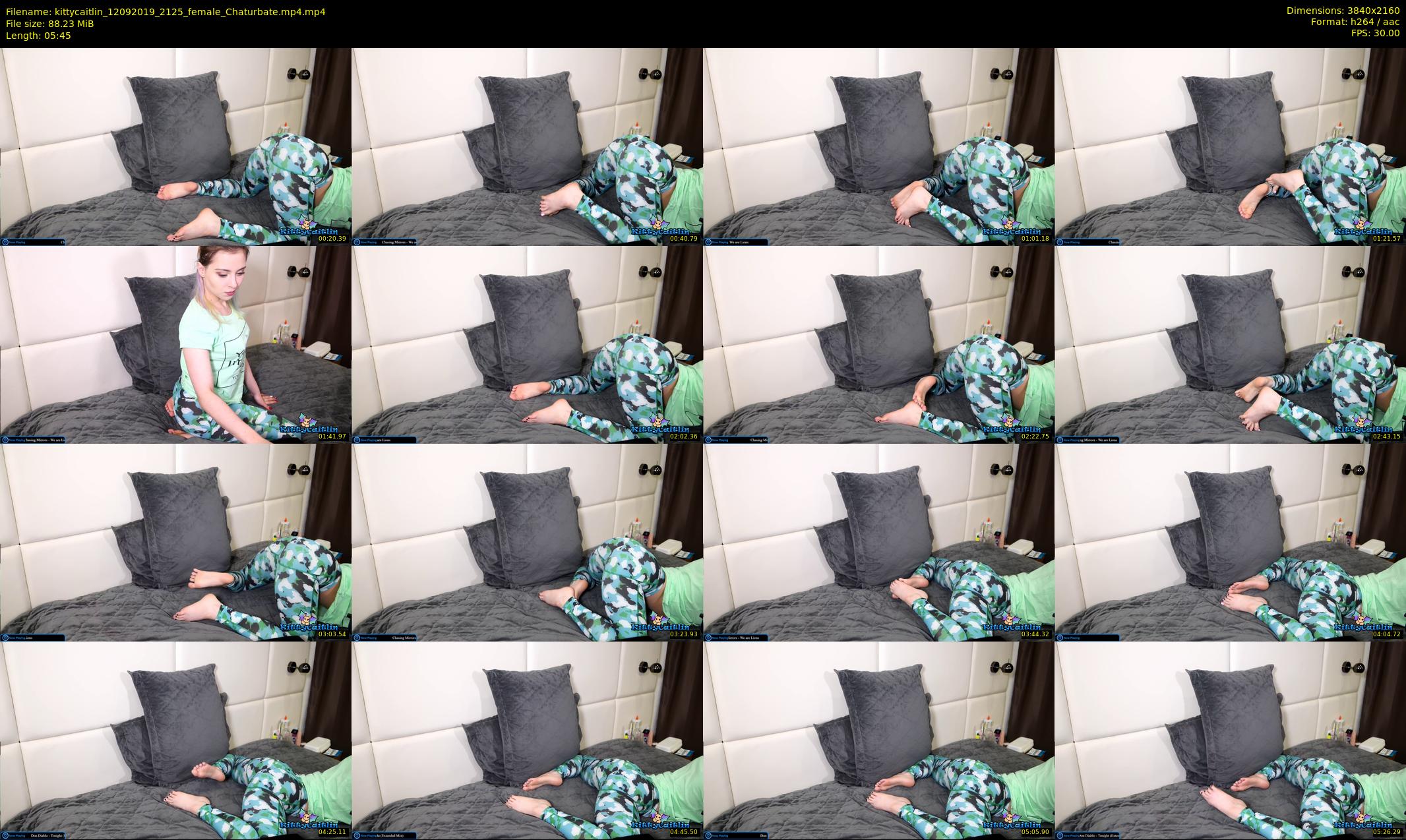 kittycaitlin — 6 minute Chaturbate female cam show recording, 4K, Sep 12, 2019