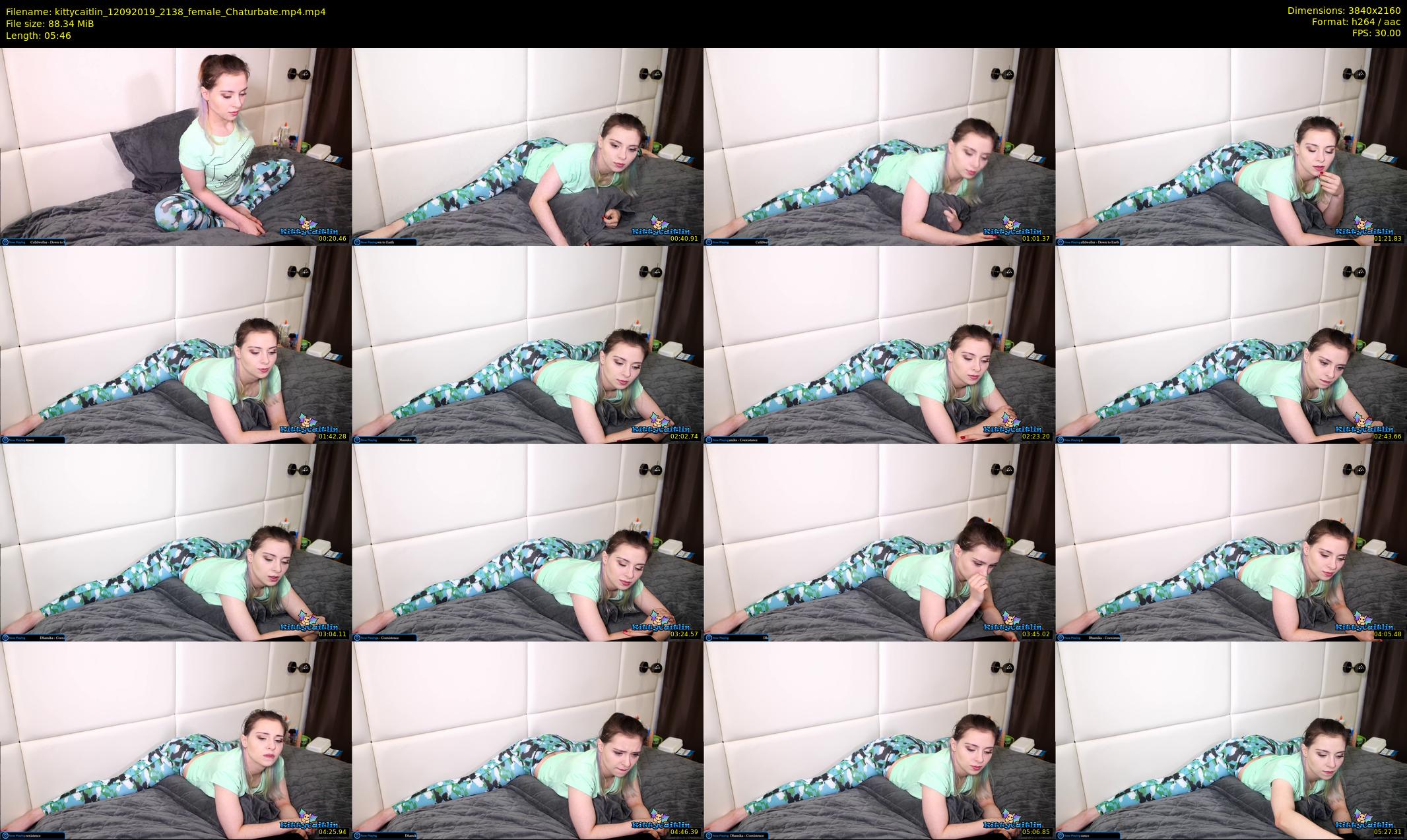 kittycaitlin — 6 minute Chaturbate female cam show recording, 4K, Sep 12, 2019