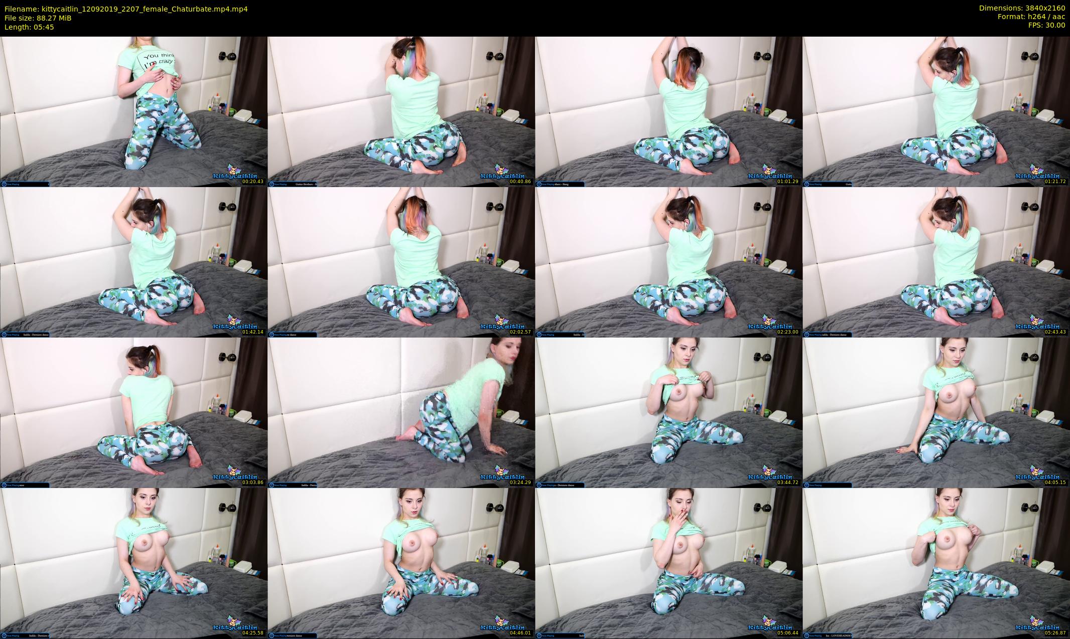 kittycaitlin — 6 minute Chaturbate female cam show recording, 4K, Sep 12, 2019