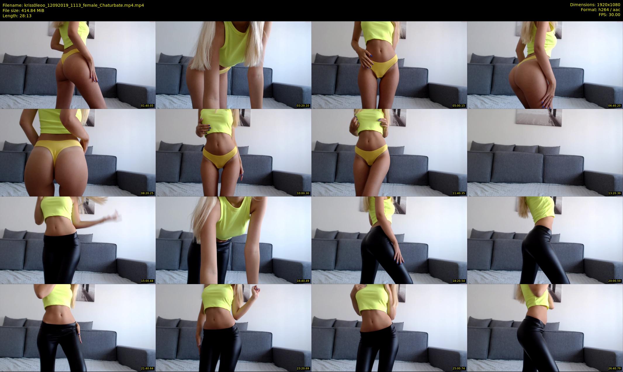 kriss0leoo — 29 minute Chaturbate couple cam show recording, 1080p, Sep 12, 2019