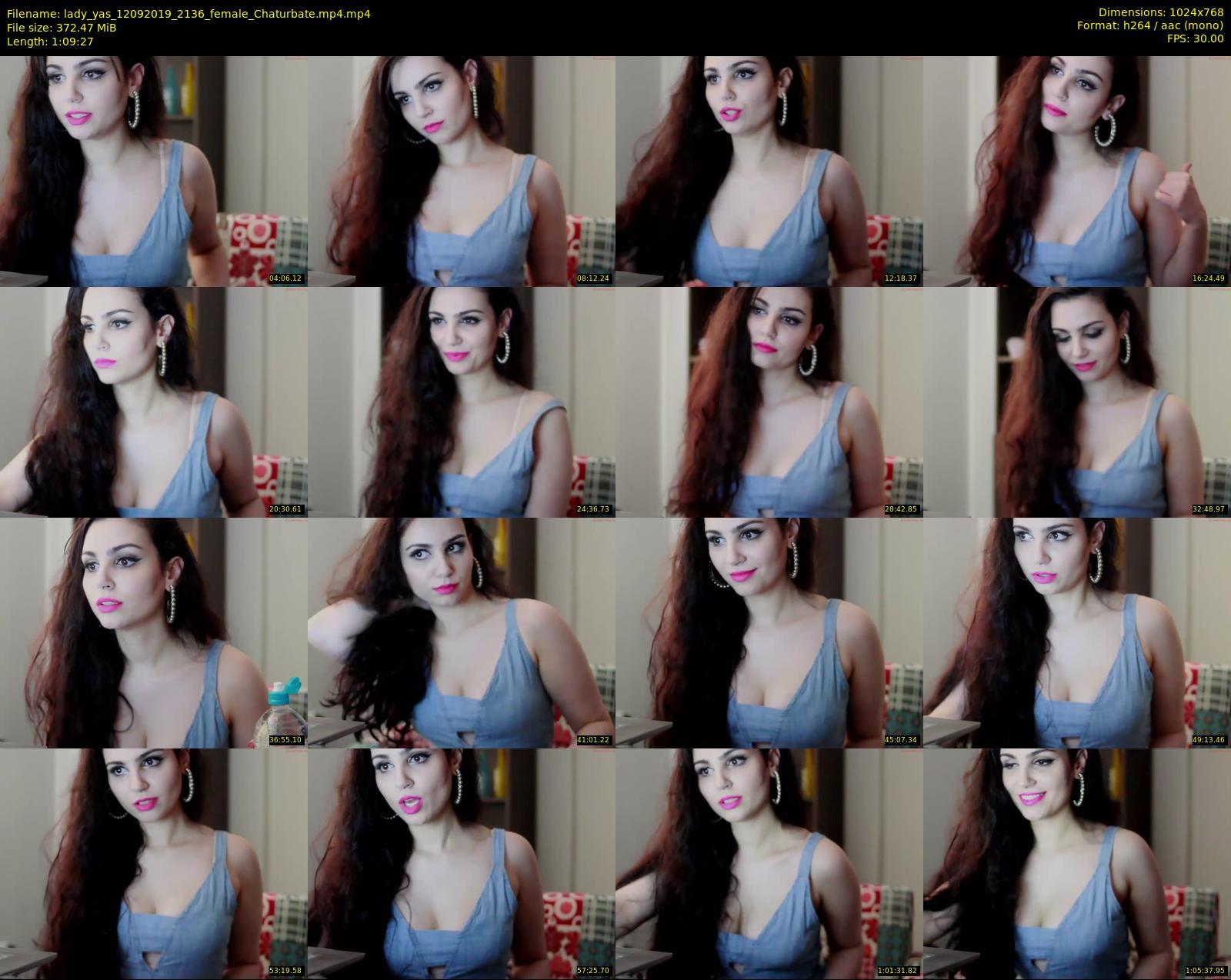 lady_yas — 70 minute Chaturbate female cam show recording, 720p, Sep 12, 2019