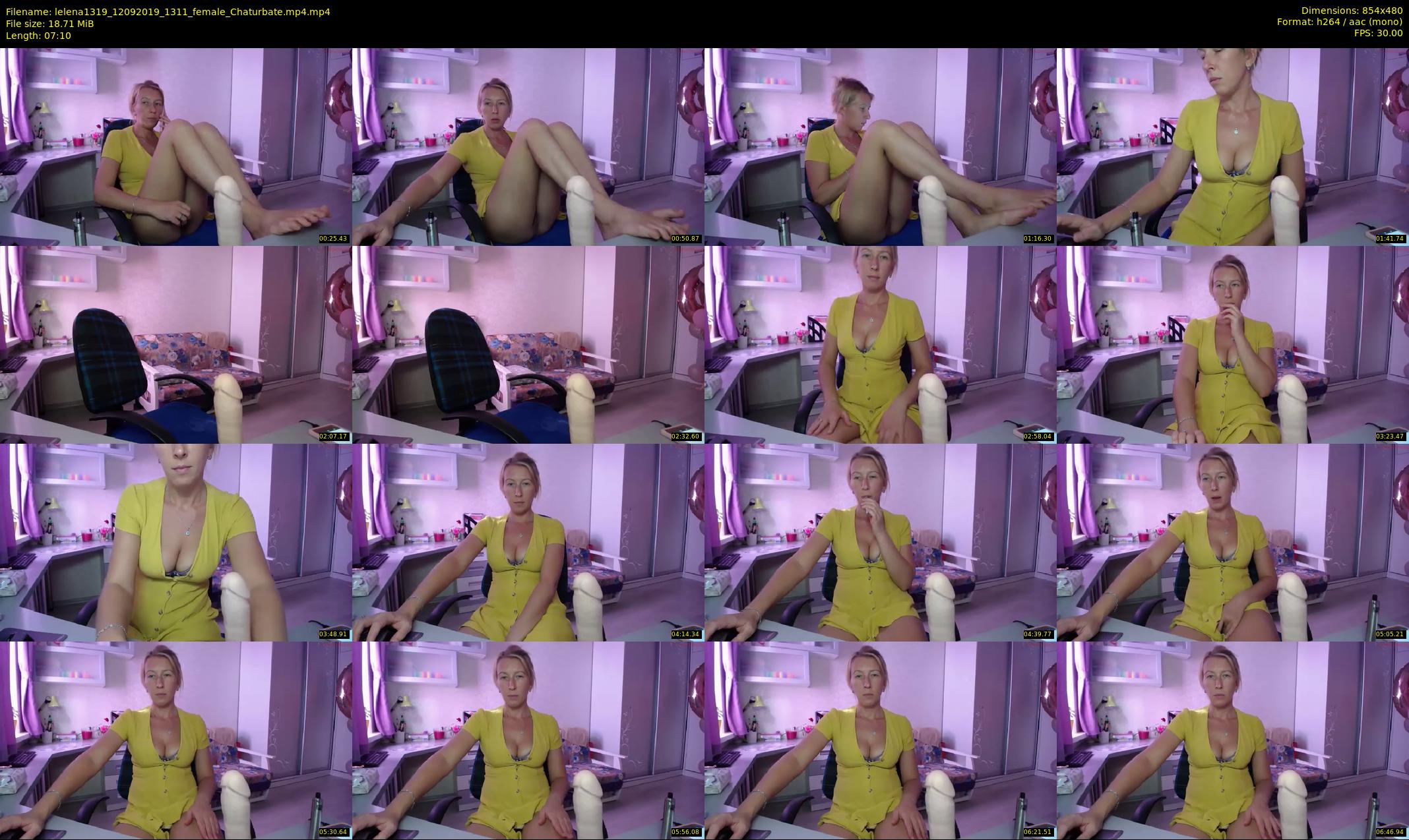 lelena1319 — 8 minute Chaturbate female cam show recording, 480p, Sep 12, 2019
