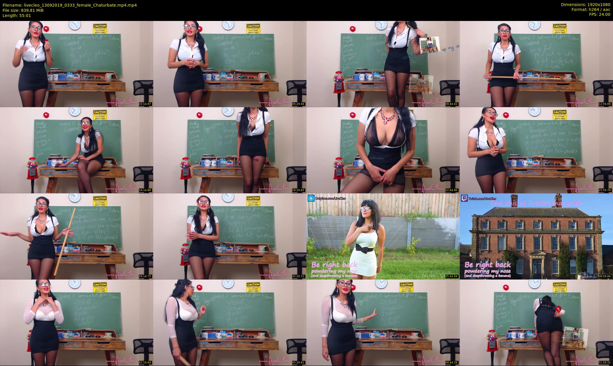 livecleo — 56 minute Chaturbate female cam show recording, 1080p, Sep 13, 2019
