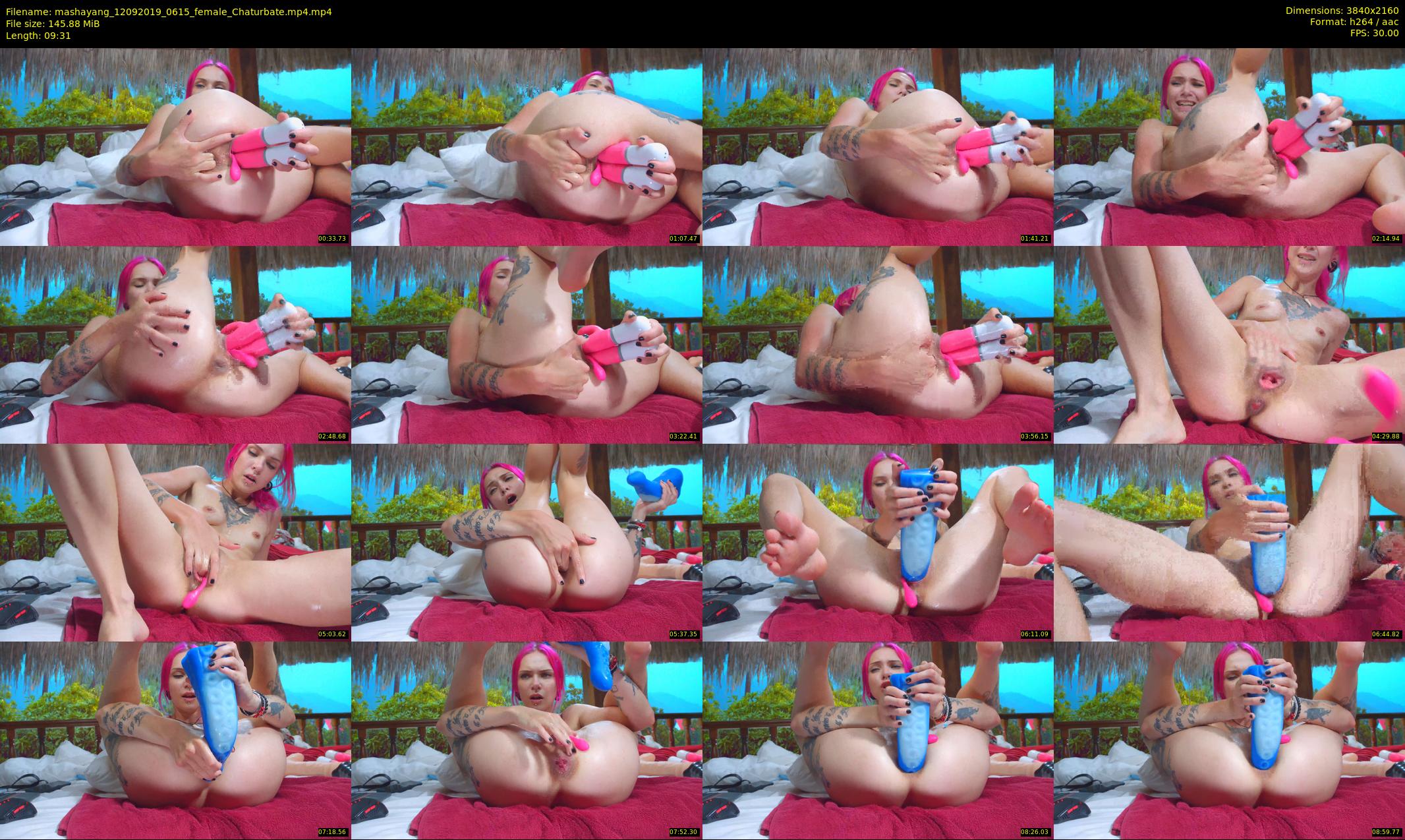 mashayang — 10 minute Chaturbate female cam show recording, 4K, Sep 12, 2019