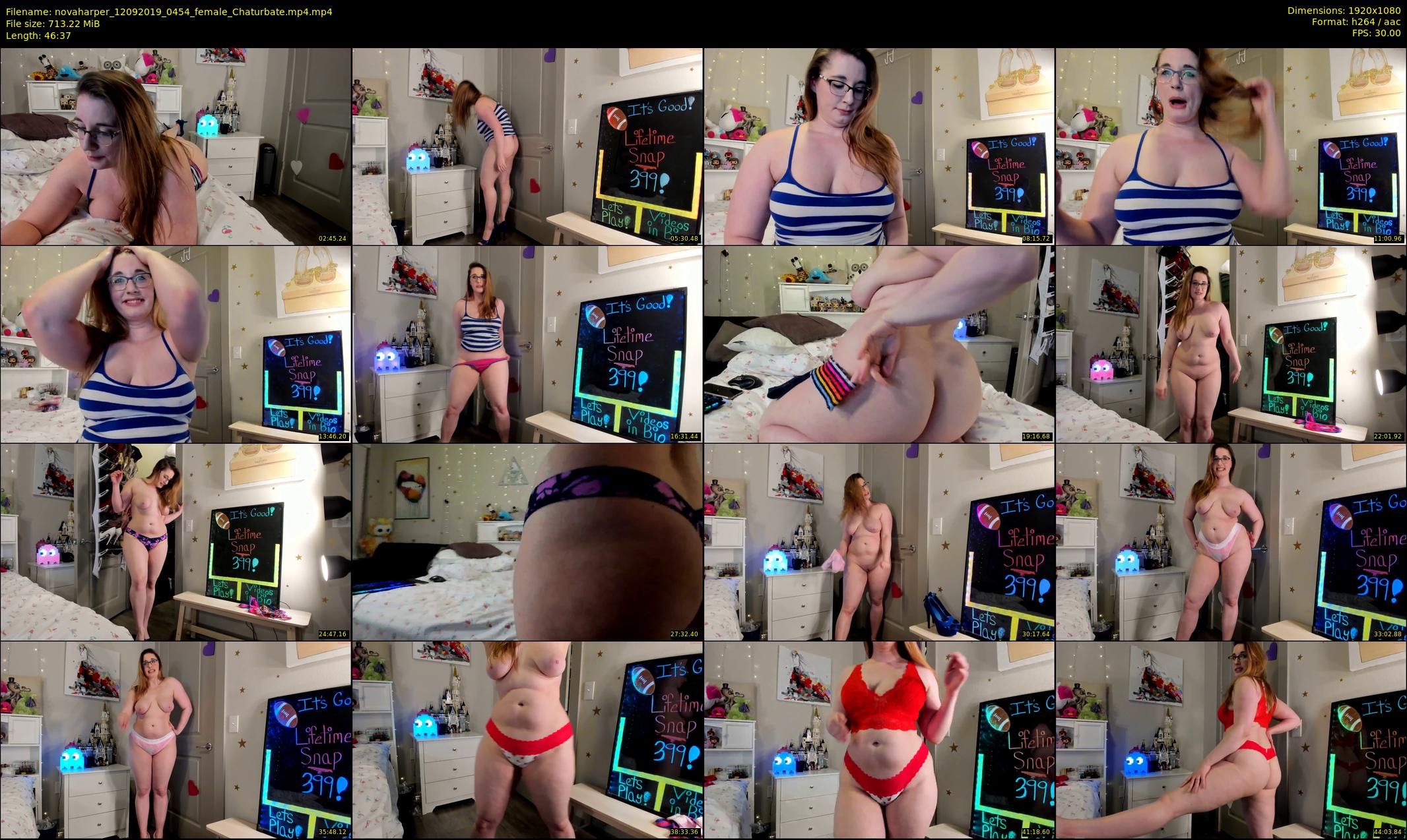 novaharper — 47 minute Chaturbate female cam show recording, 1080p, Sep 12, 2019
