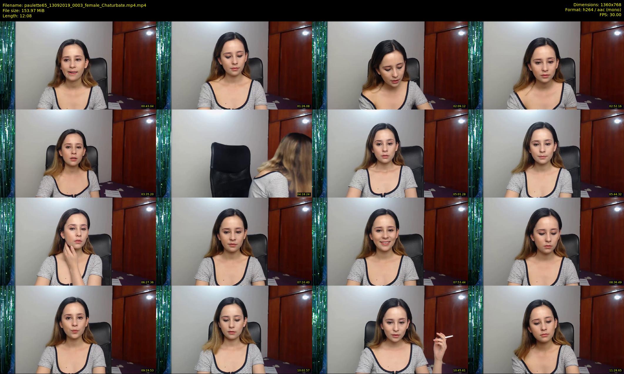paulette65 — 13 minute Chaturbate female cam show recording, 720p, Sep 13, 2019