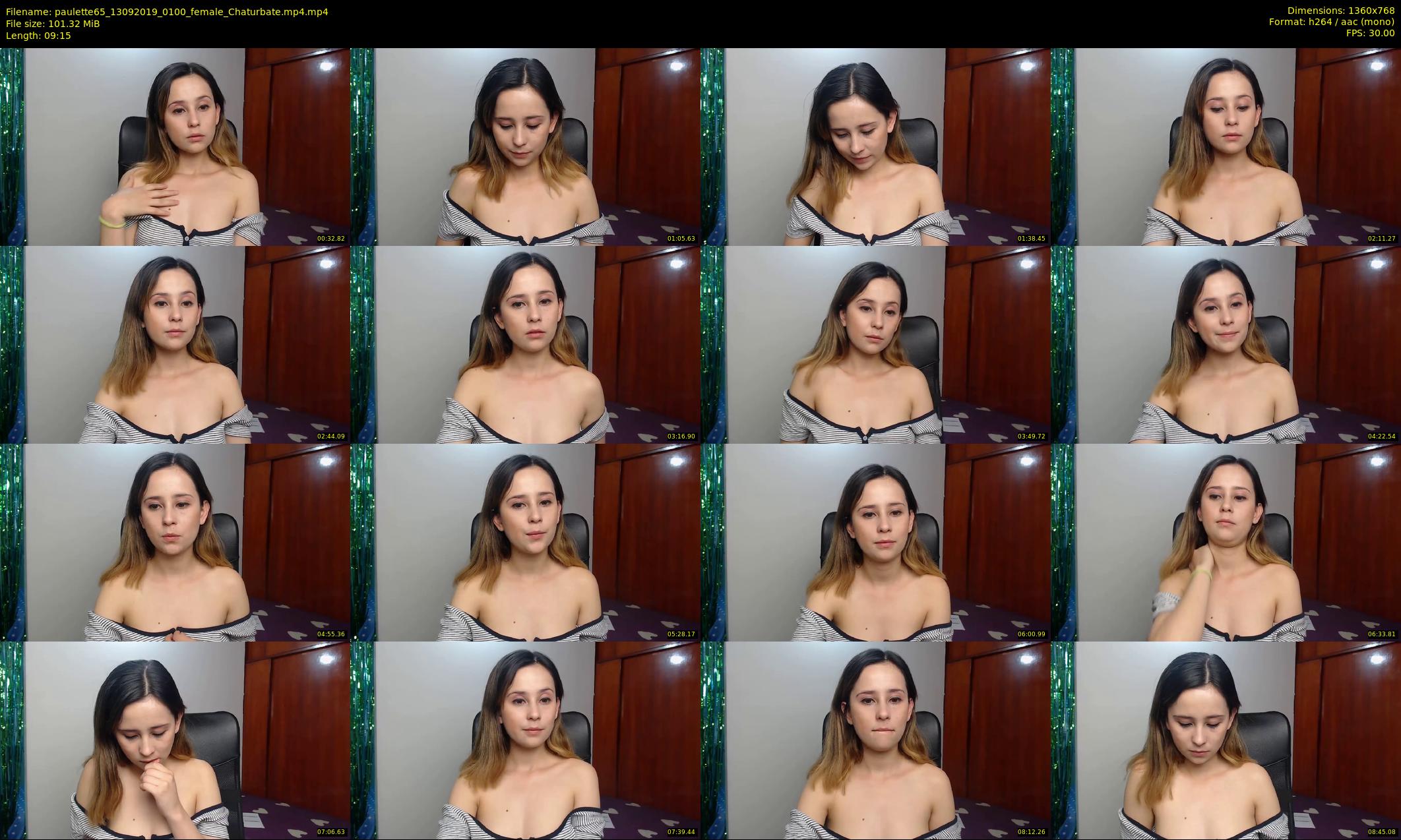 paulette65 — 10 minute Chaturbate female cam show recording, 720p, Sep 13, 2019