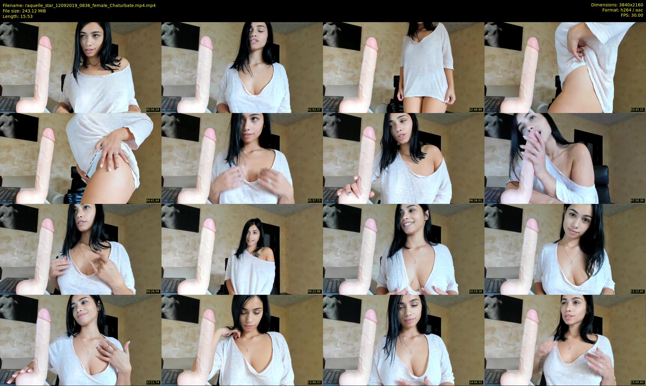 raquelle_star — 16 minute Chaturbate couple cam show recording, 4K, Sep 12, 2019