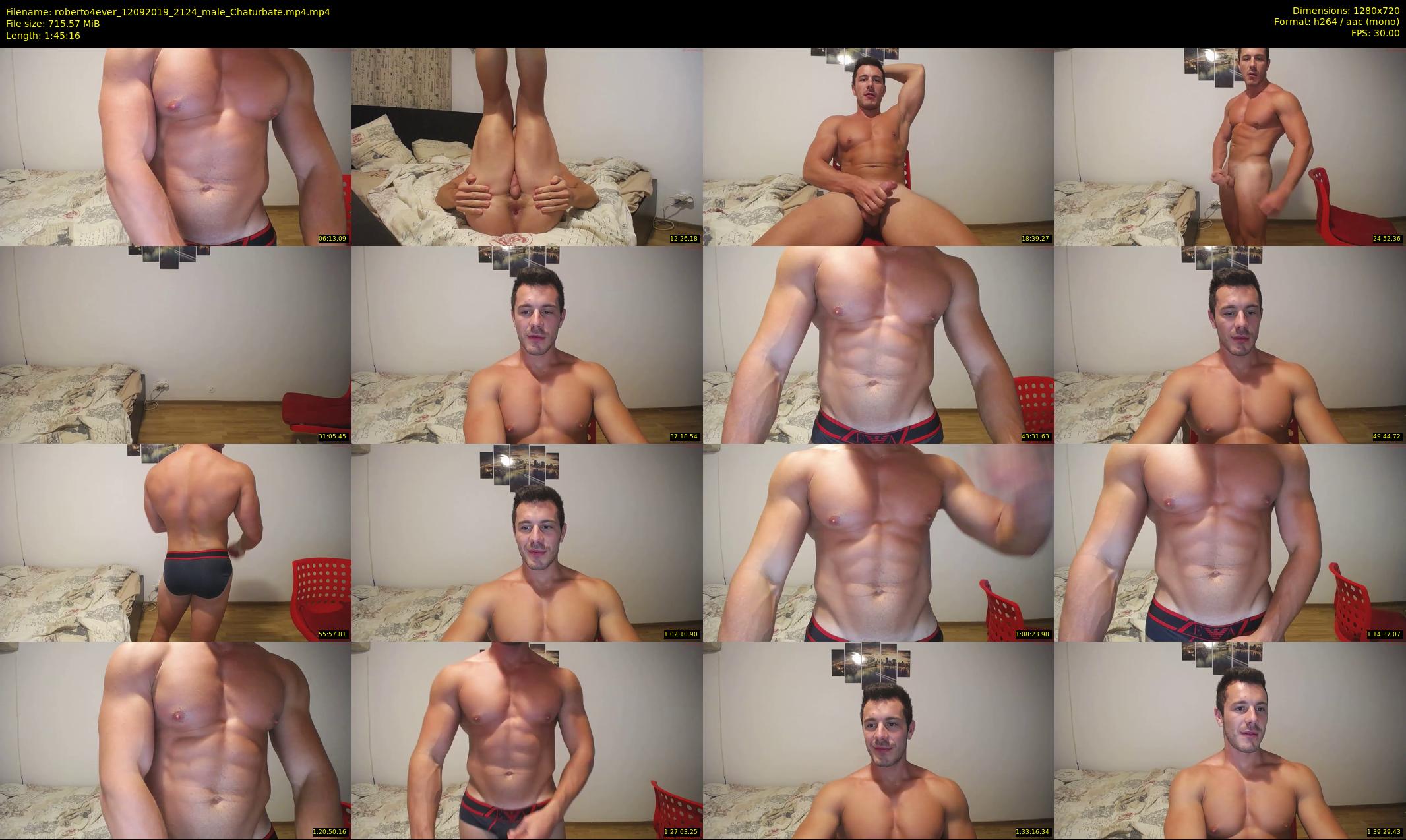roberto4ever — 106 minute Chaturbate male cam show recording, 720p, Sep 12, 2019