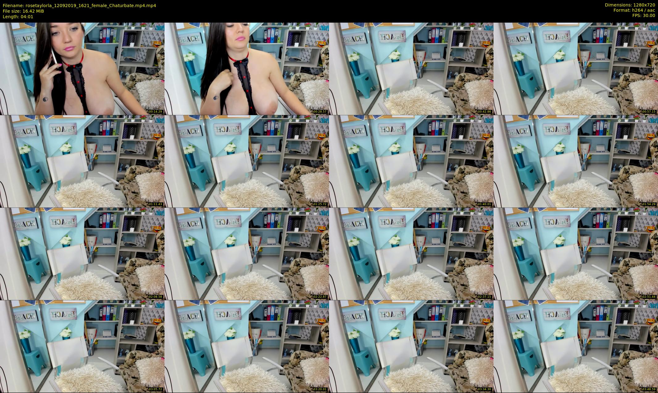 rosetaylorla — 5 minute Chaturbate female cam show recording, 720p, Sep 12, 2019
