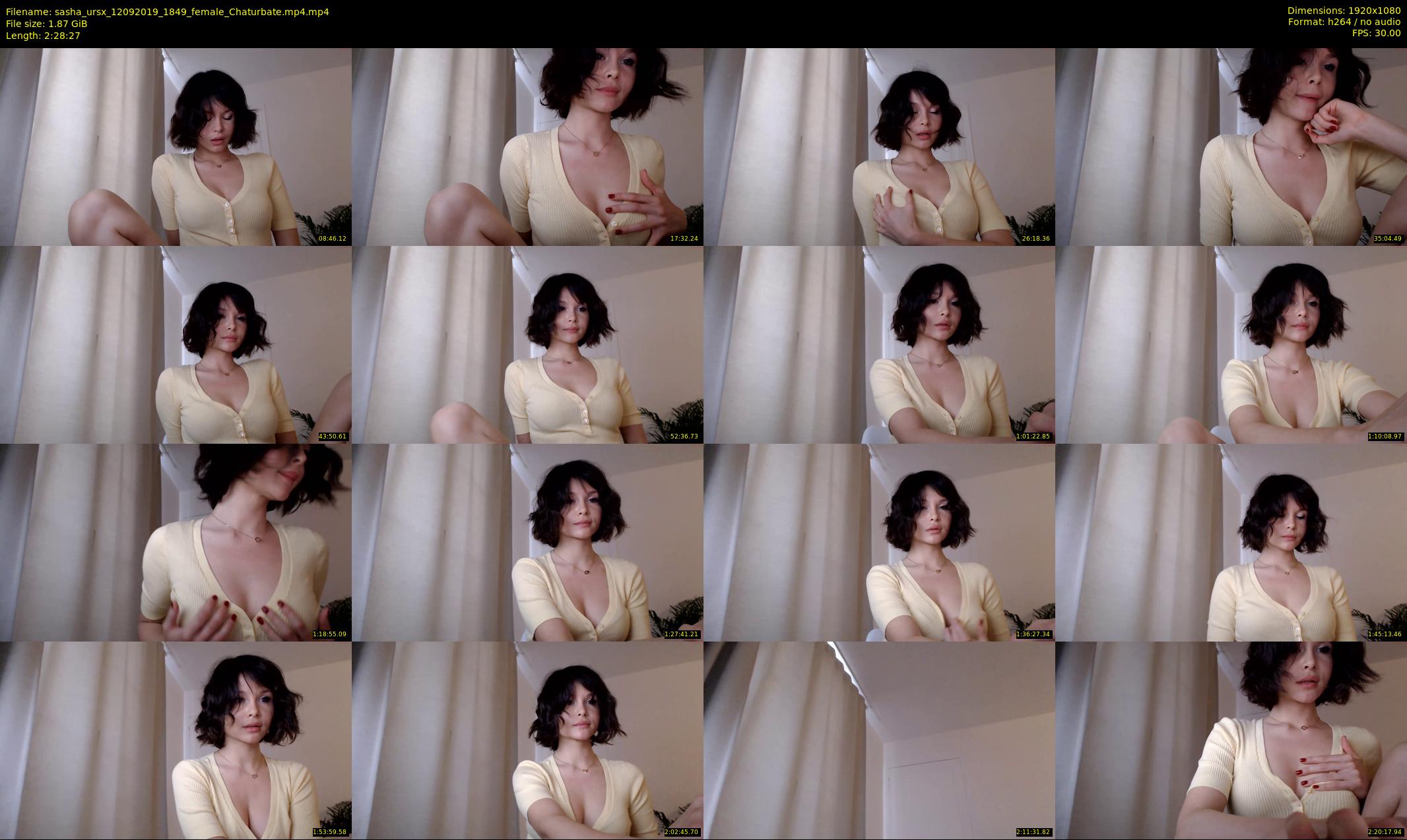 sasha_ursx — 149 minute Chaturbate female cam show recording, 1080p, Sep 12, 2019