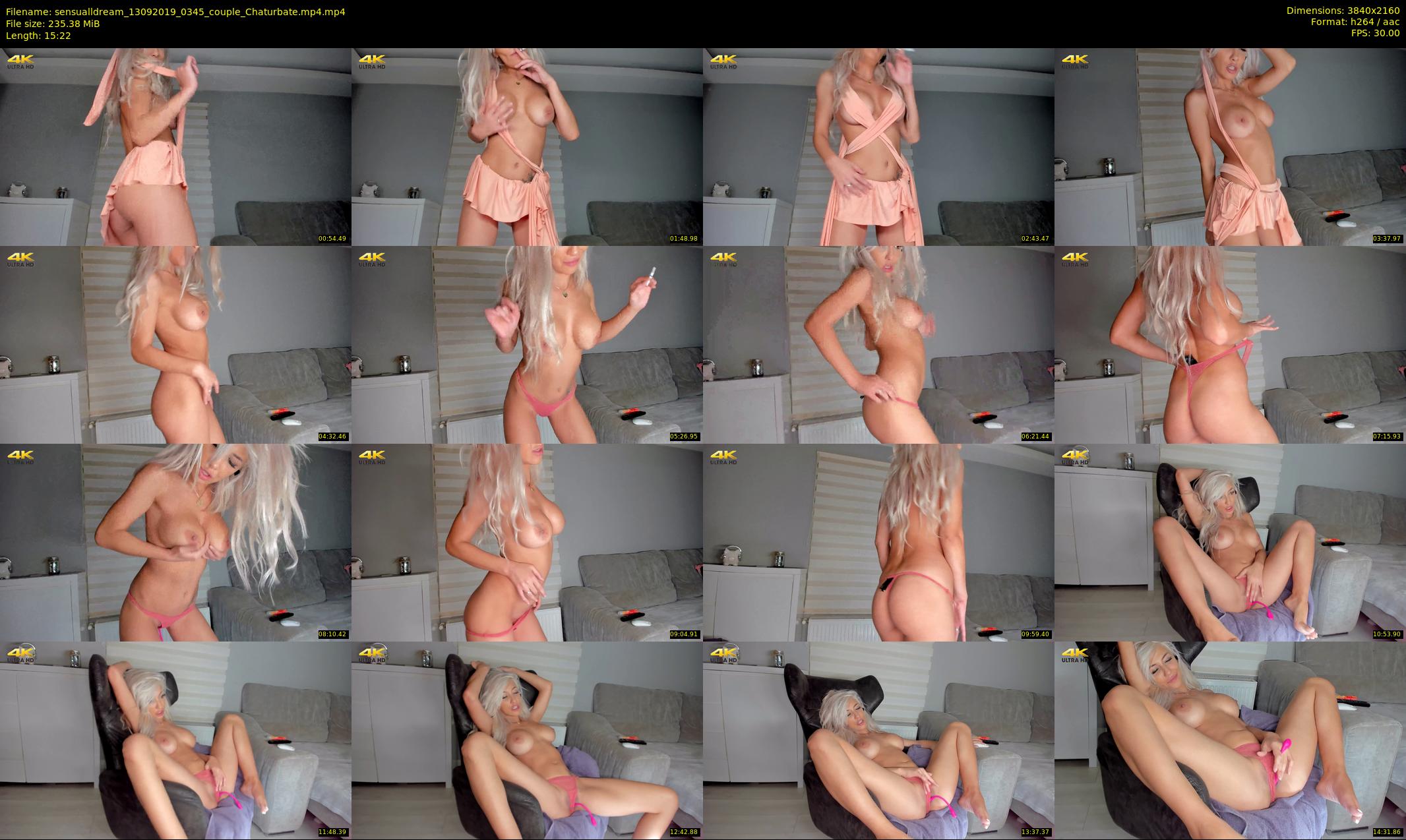 sensualldream — 16 minute Chaturbate female cam show recording, 4K, Sep 13, 2019
