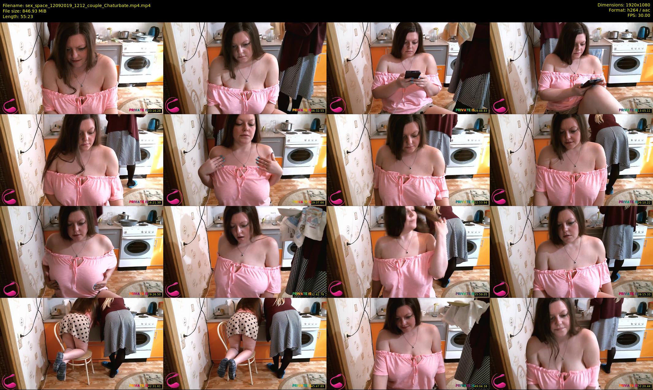 sex_space — 56 minute Chaturbate couple cam show recording, 1080p, Sep 12, 2019