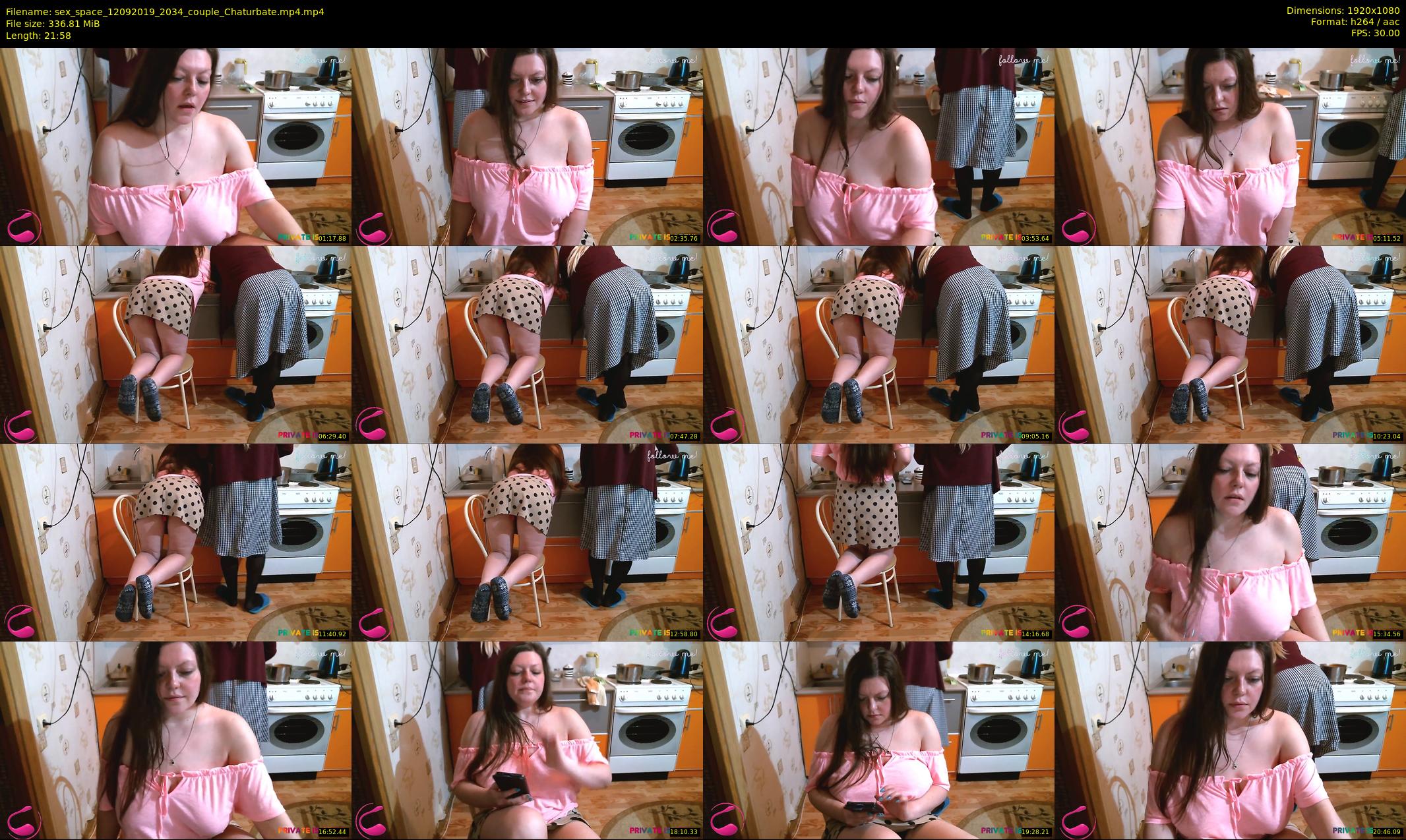 sex_space — 22 minute Chaturbate couple cam show recording, 1080p, Sep 12, 2019