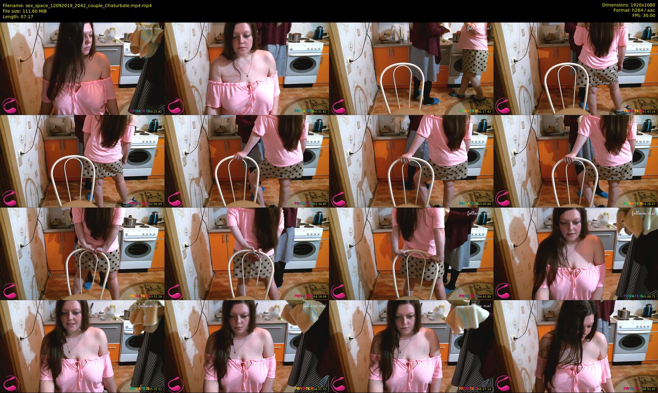 sex_space — 8 minute Chaturbate couple cam show recording, 1080p, Sep 12, 2019