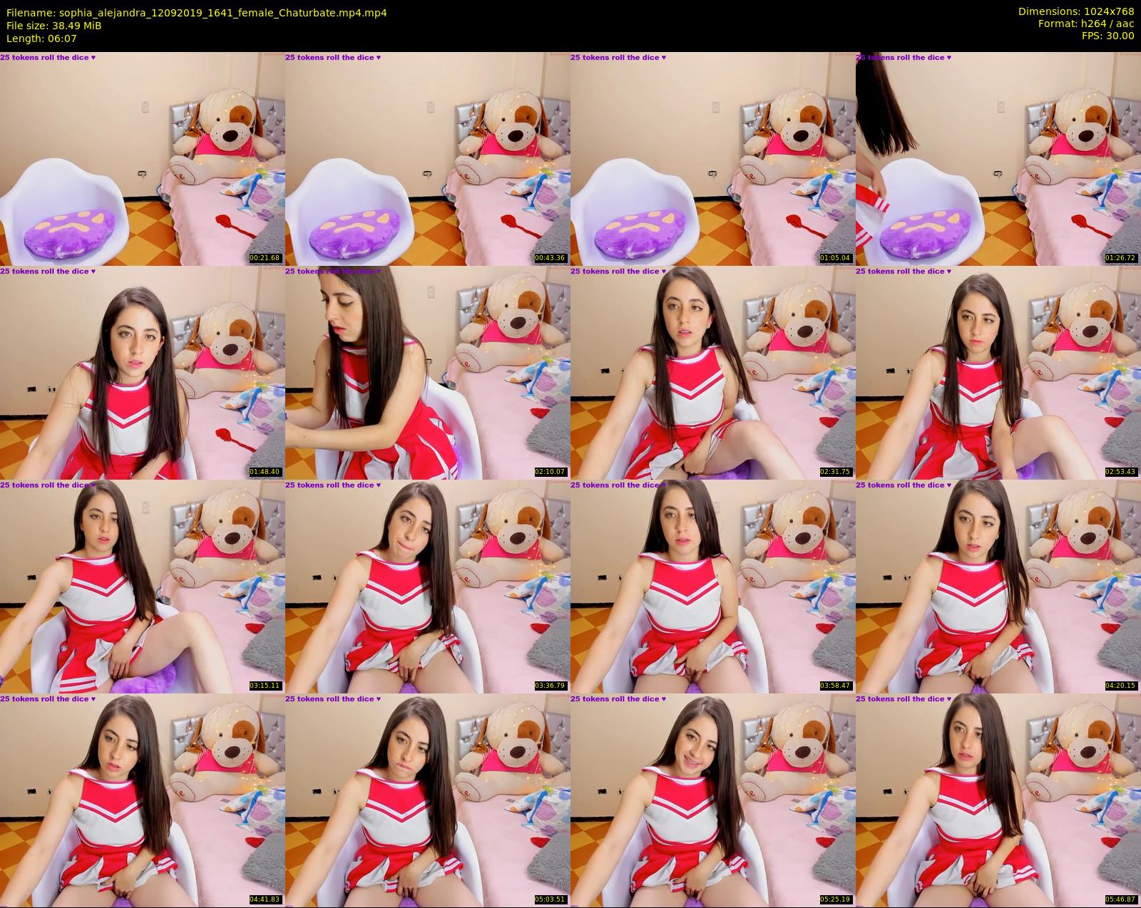 sophia_alejandra — 7 minute Chaturbate female cam show recording, 720p, Sep 12, 2019