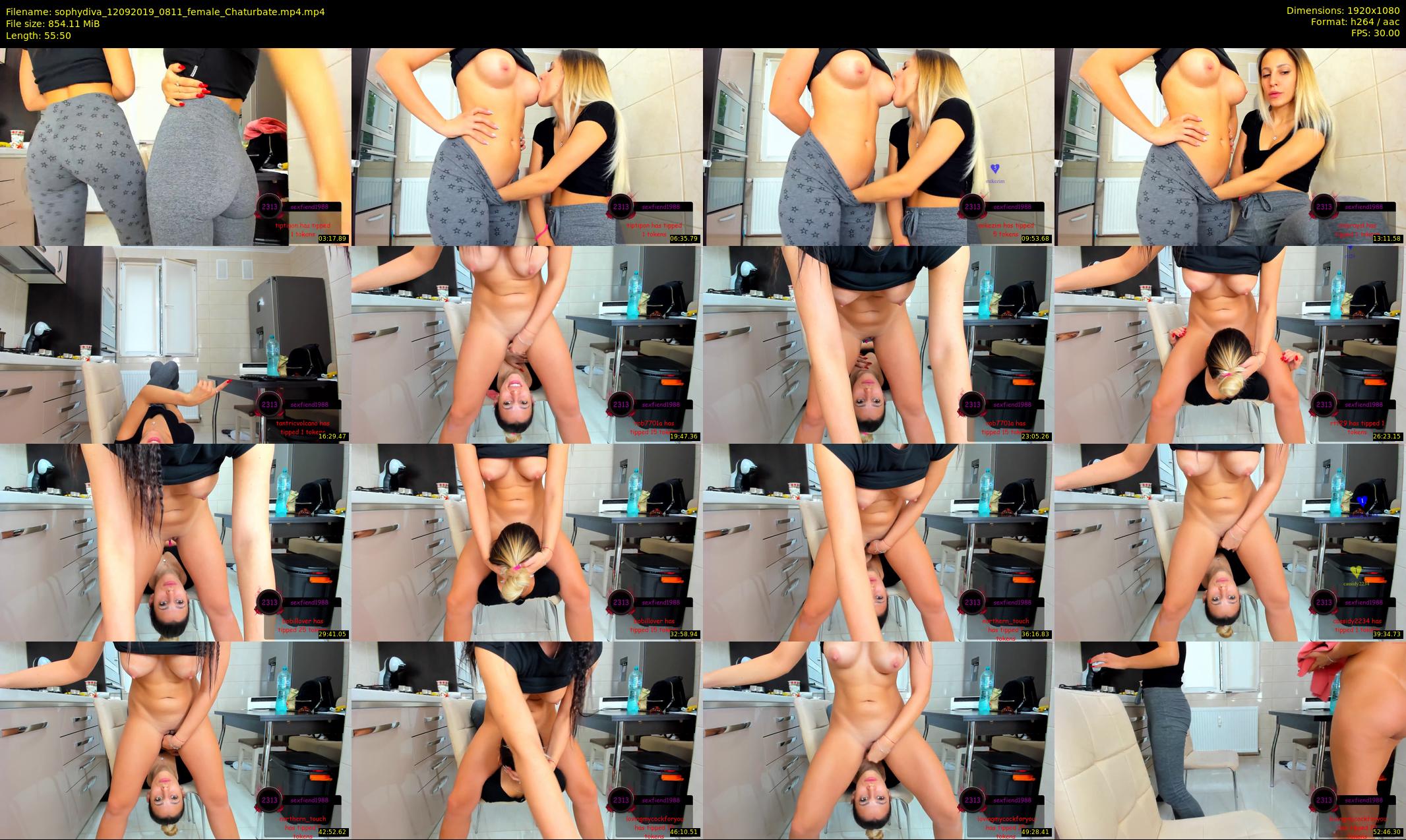 sophydiva — 56 minute Chaturbate female cam show recording, 1080p, Sep 12, 2019