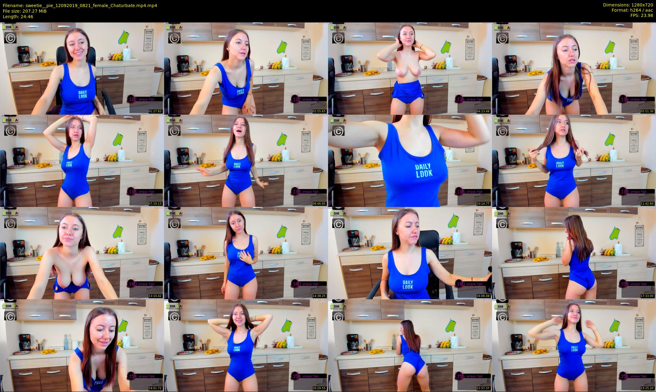 sweetie__pie — 25 minute Chaturbate female cam show recording, 720p, Sep 12, 2019