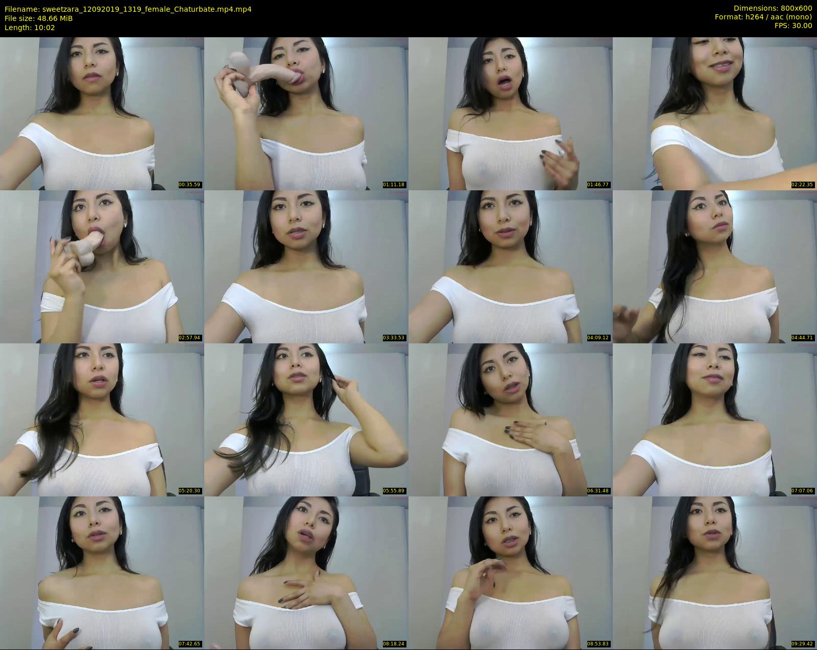 sweetzara — 11 minute Chaturbate female cam show recording, 480p, Sep 12, 2019