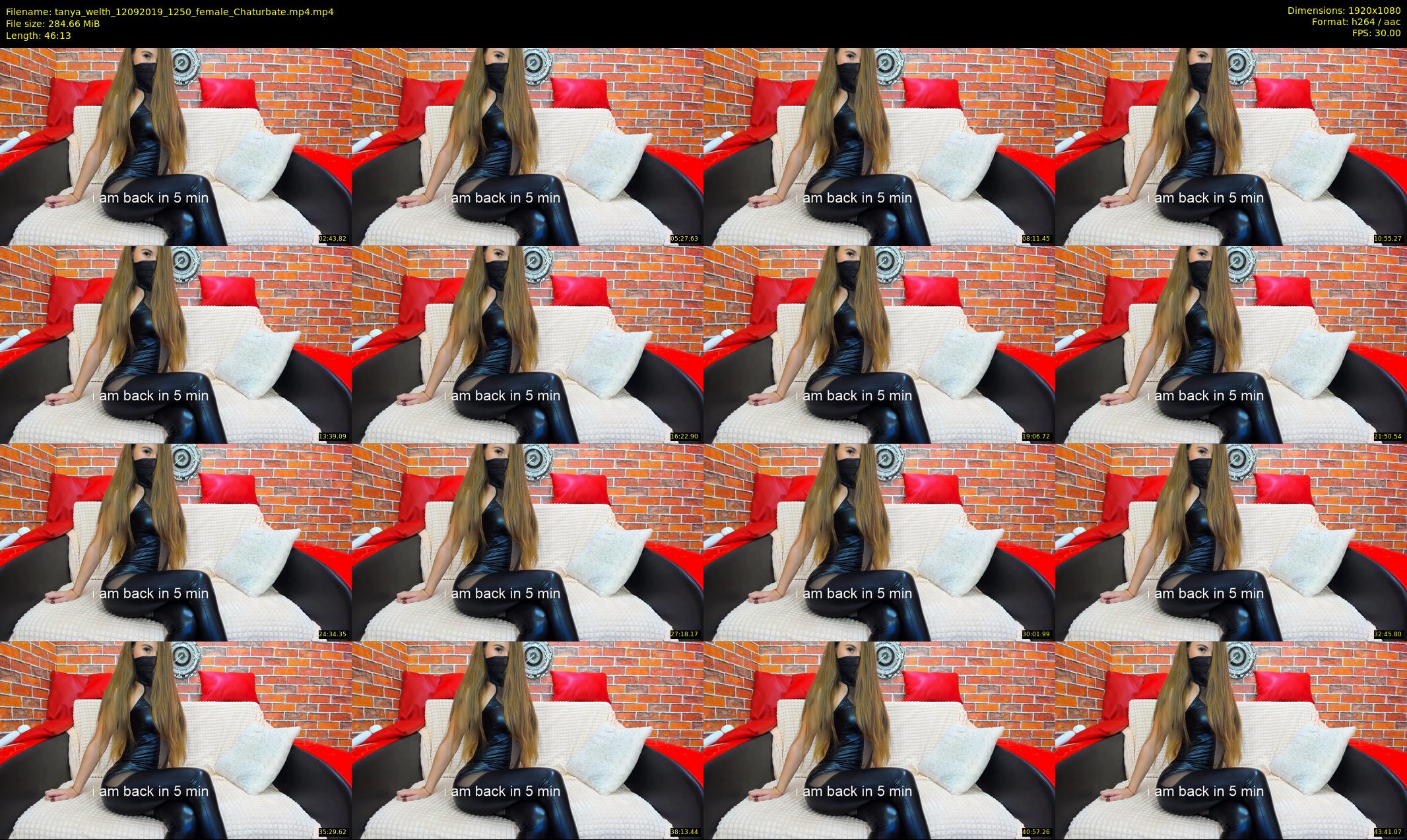 tanya_welth — 47 minute Chaturbate female cam show recording, 1080p, Sep 12, 2019