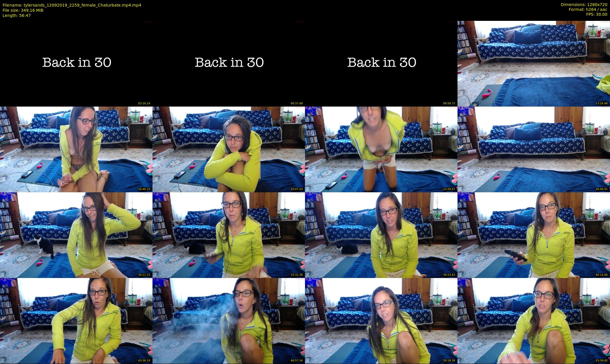 tylersands — 57 minute Chaturbate female cam show recording, 720p, Sep 12, 2019
