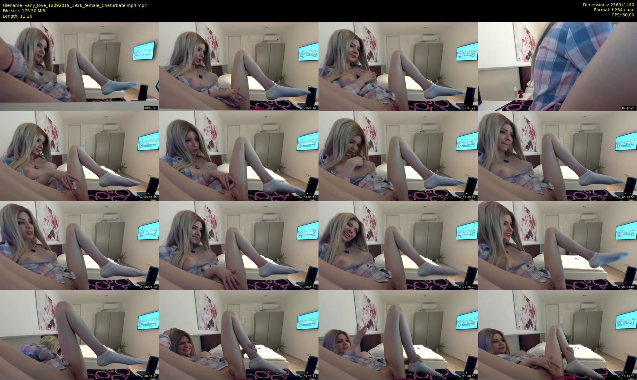vany_love — 12 minute Chaturbate female cam show recording, 1080p, Sep 12, 2019