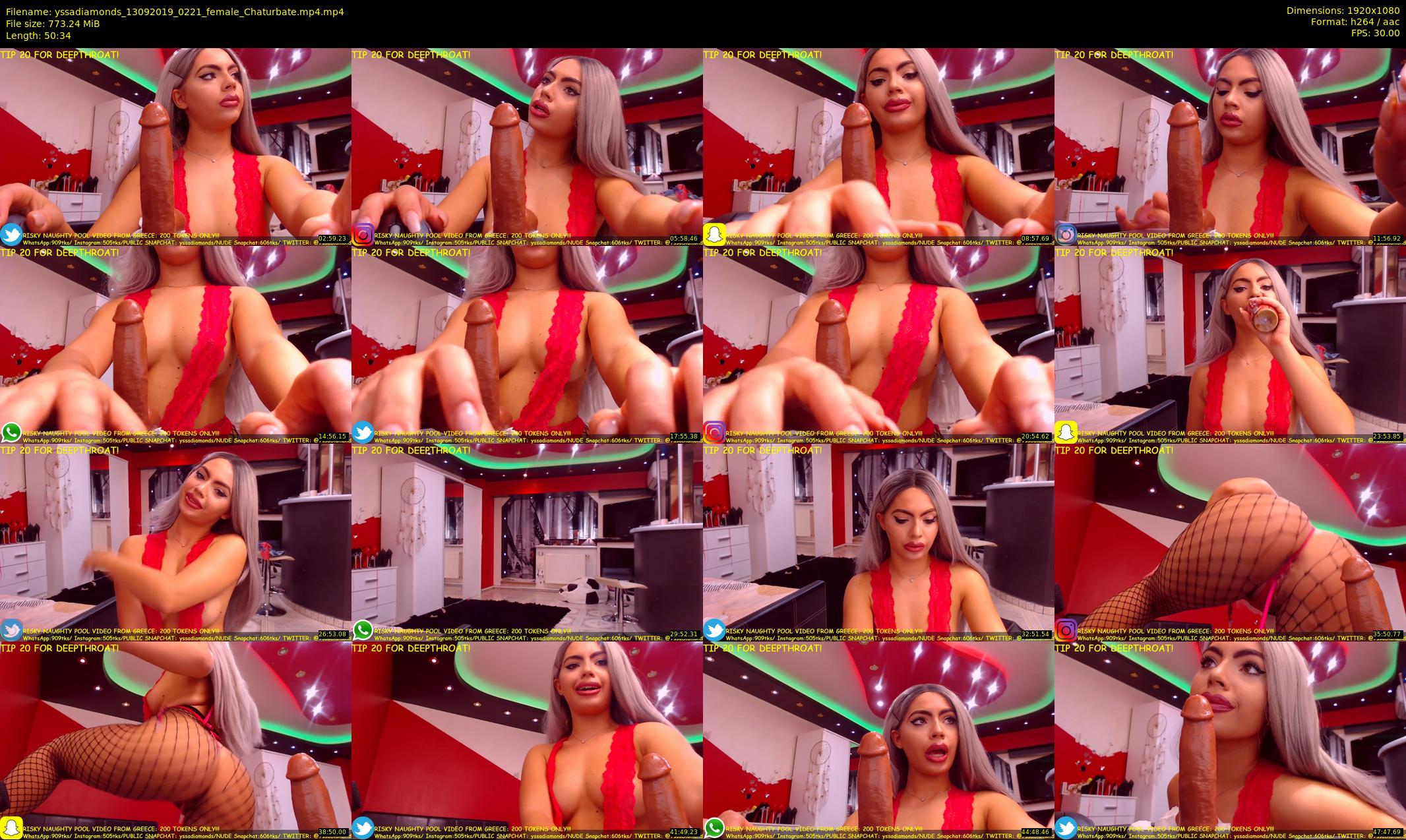 yssadiamonds — 51 minute Chaturbate female cam show recording, 1080p, Sep 13, 2019