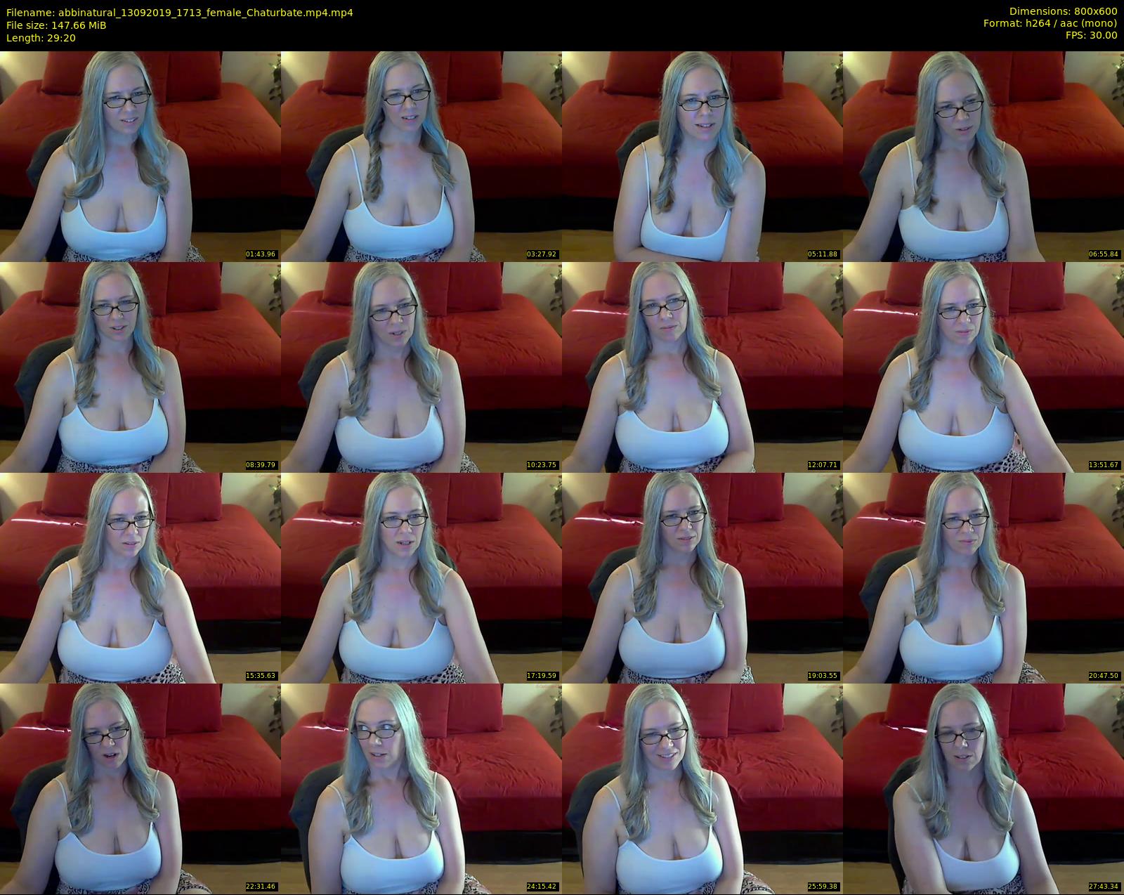 abbinatural — 30 minute Chaturbate female cam show recording, 480p, Sep 13, 2019