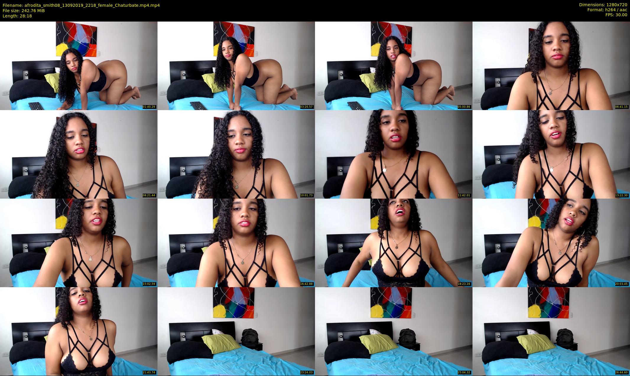 afrodita_smith08 — 29 minute Chaturbate female cam show recording, 720p, Sep 13, 2019