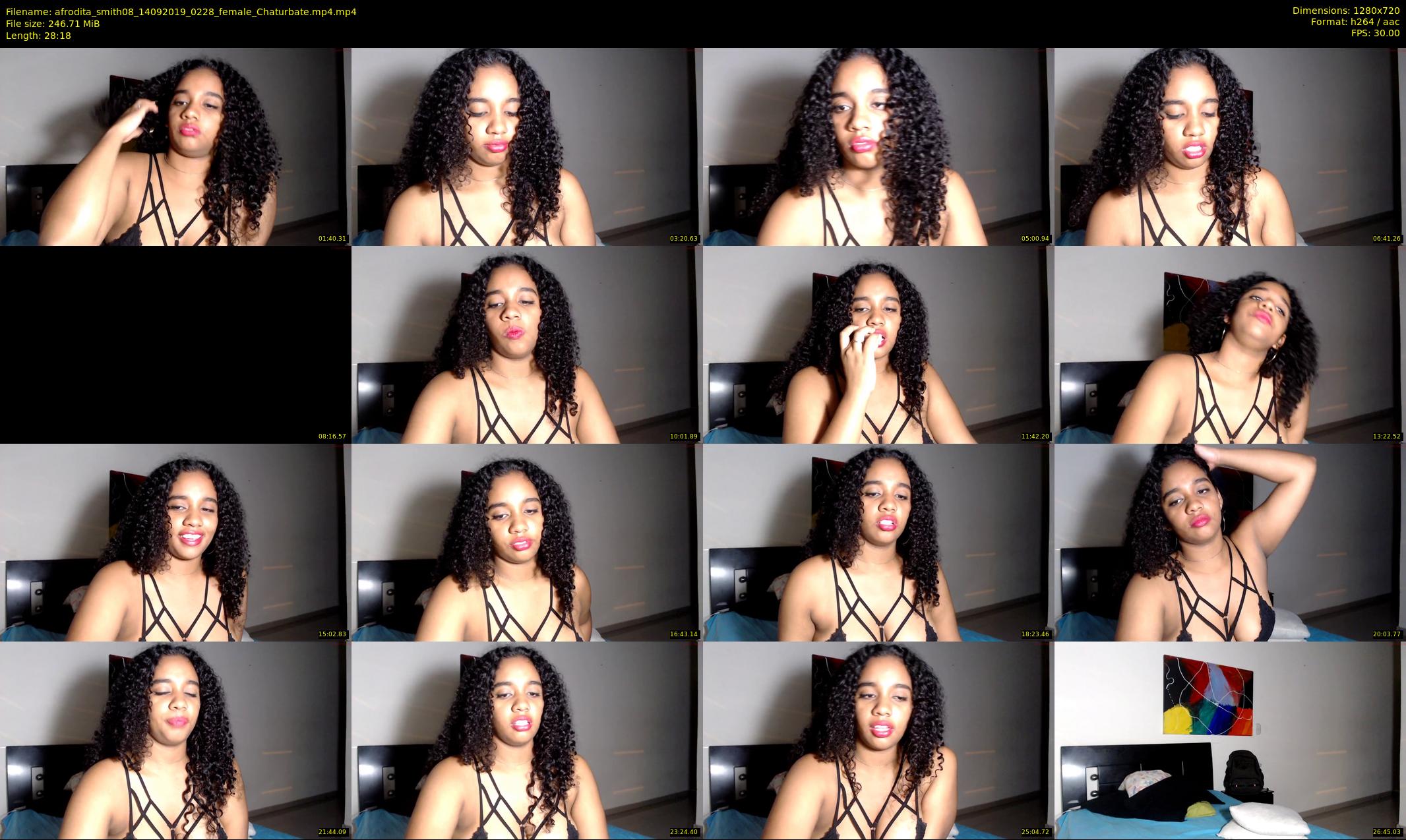 afrodita_smith08 — 29 minute Chaturbate female cam show recording, 720p, Sep 14, 2019