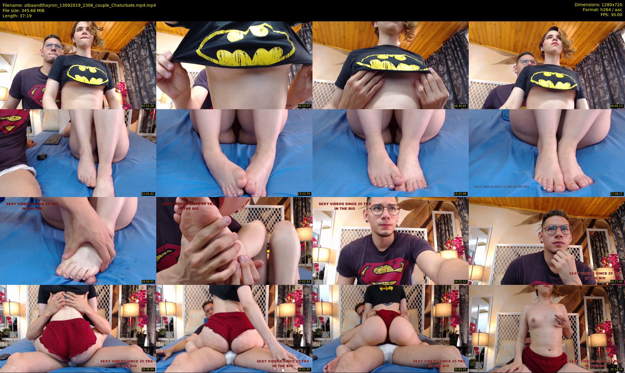 albaandthayron — 38 minute Chaturbate couple cam show recording, 720p, Sep 13, 2019