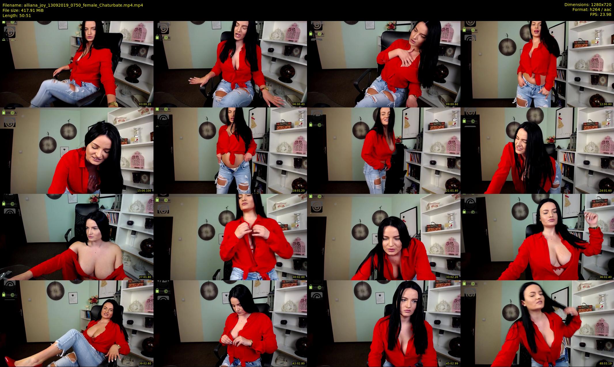 alliana_joy — 51 minute Chaturbate female cam show recording, 720p, Sep 13, 2019