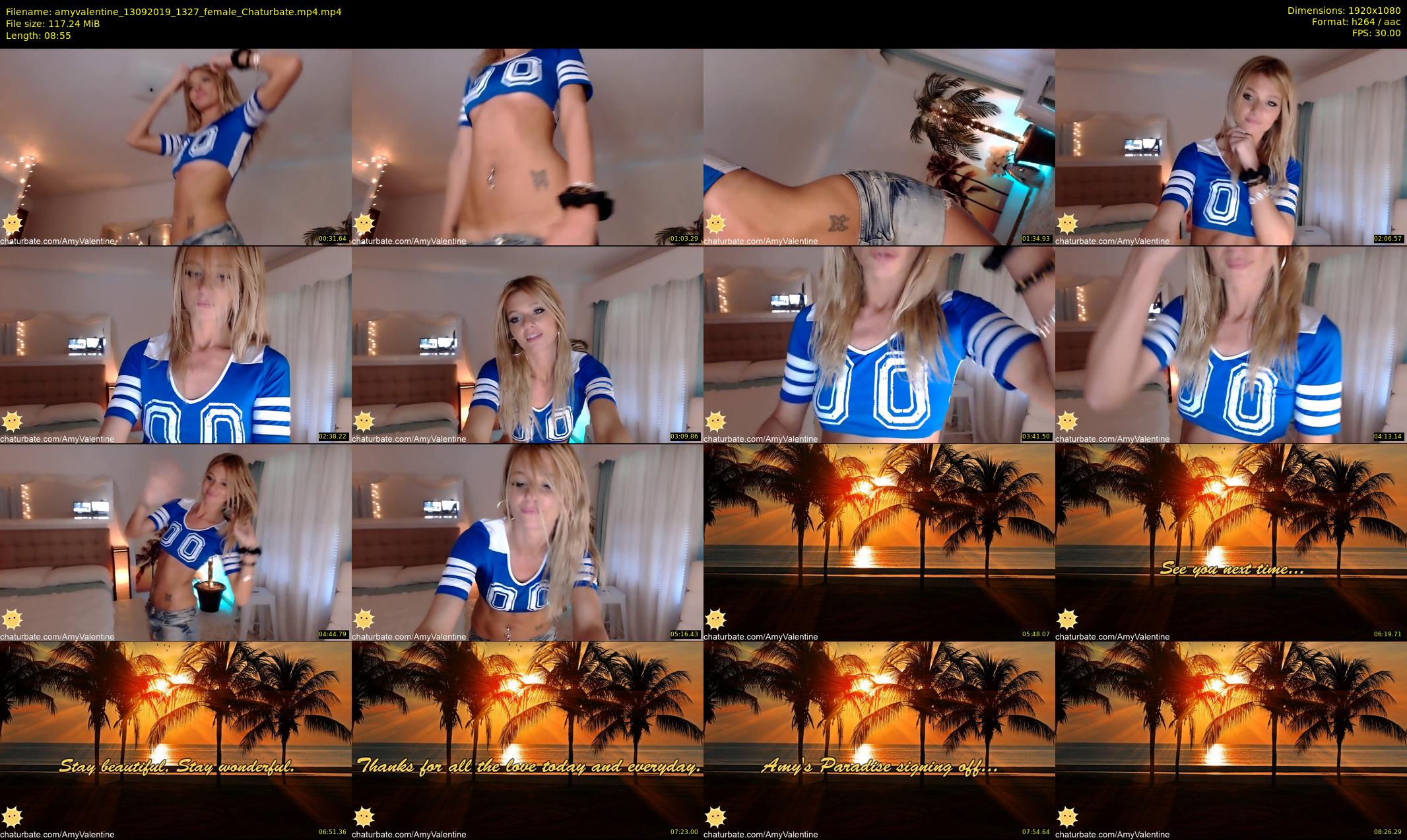 amyvalentine — 9 minute Chaturbate female cam show recording, 1080p, Sep 13, 2019