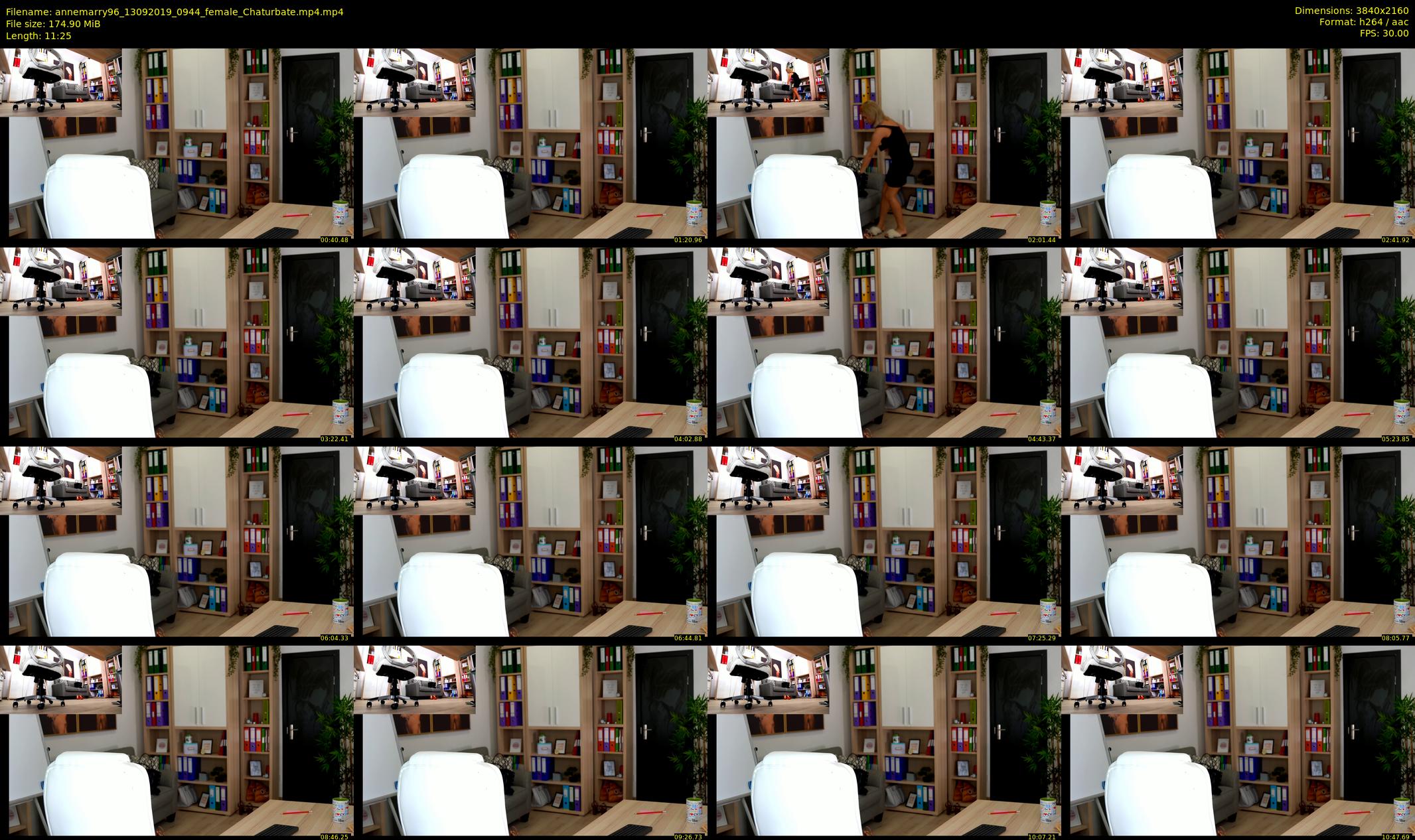 annemarry96 — 12 minute Chaturbate female cam show recording, 4K, Sep 13, 2019