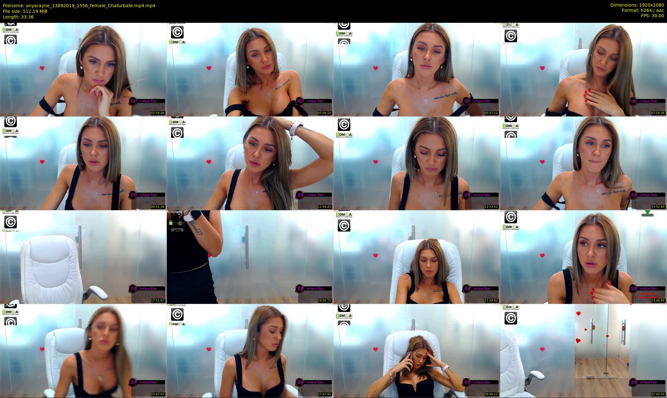 anyarayne — 34 minute Chaturbate female cam show recording, 1080p, Sep 13, 2019