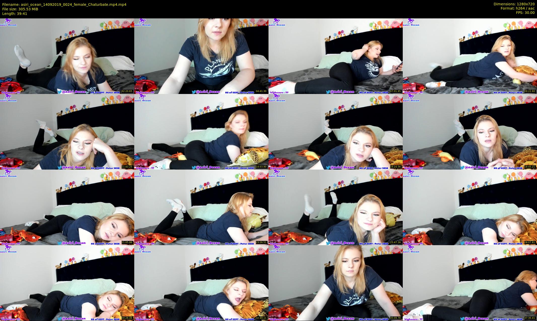 asiri_ocean — 40 minute Chaturbate female cam show recording, 720p, Sep 14, 2019