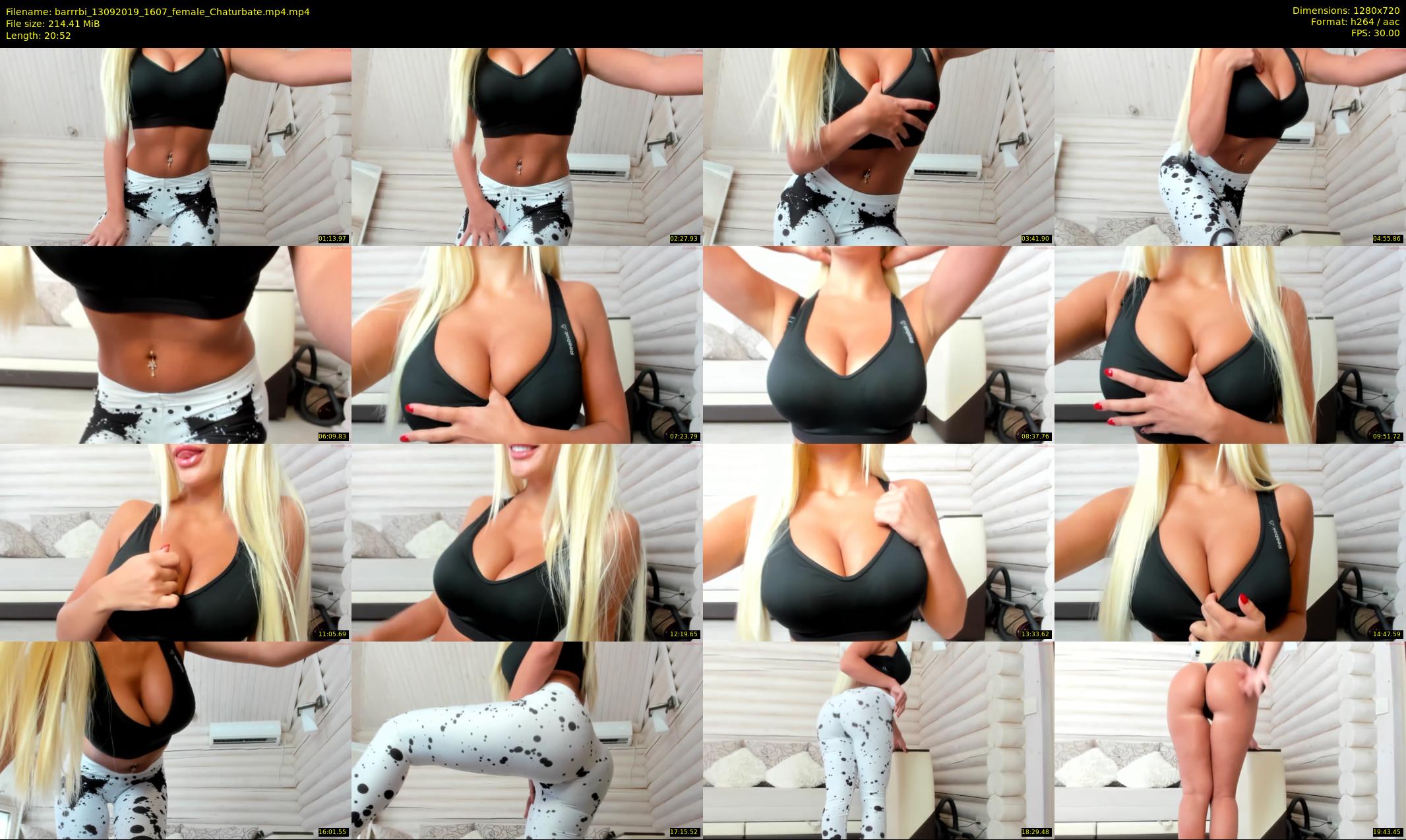 barrrbi — 21 minute Chaturbate female cam show recording, 720p, Sep 13, 2019