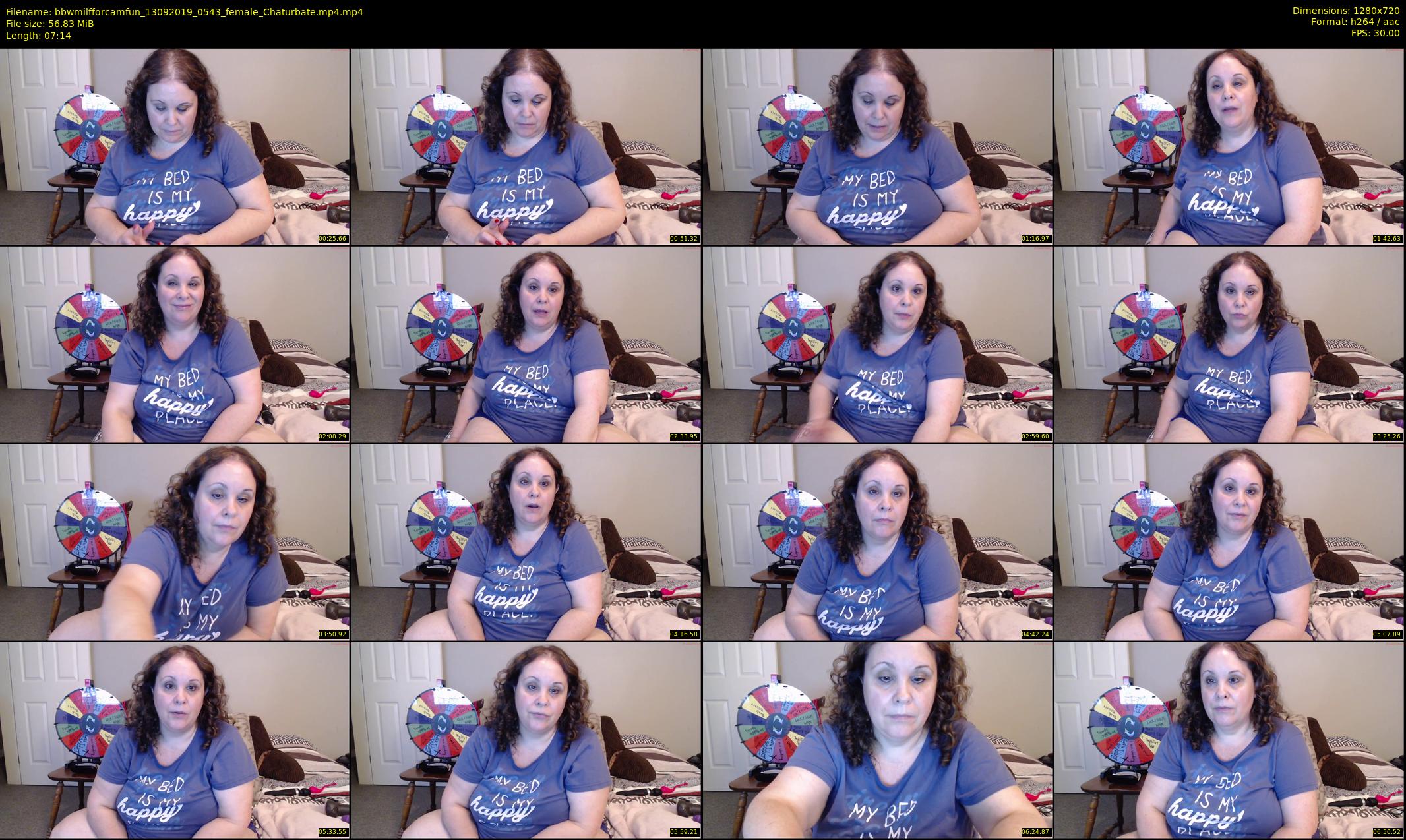 bbwmilfforcamfun — 8 minute Chaturbate female cam show recording, 720p, Sep 13, 2019