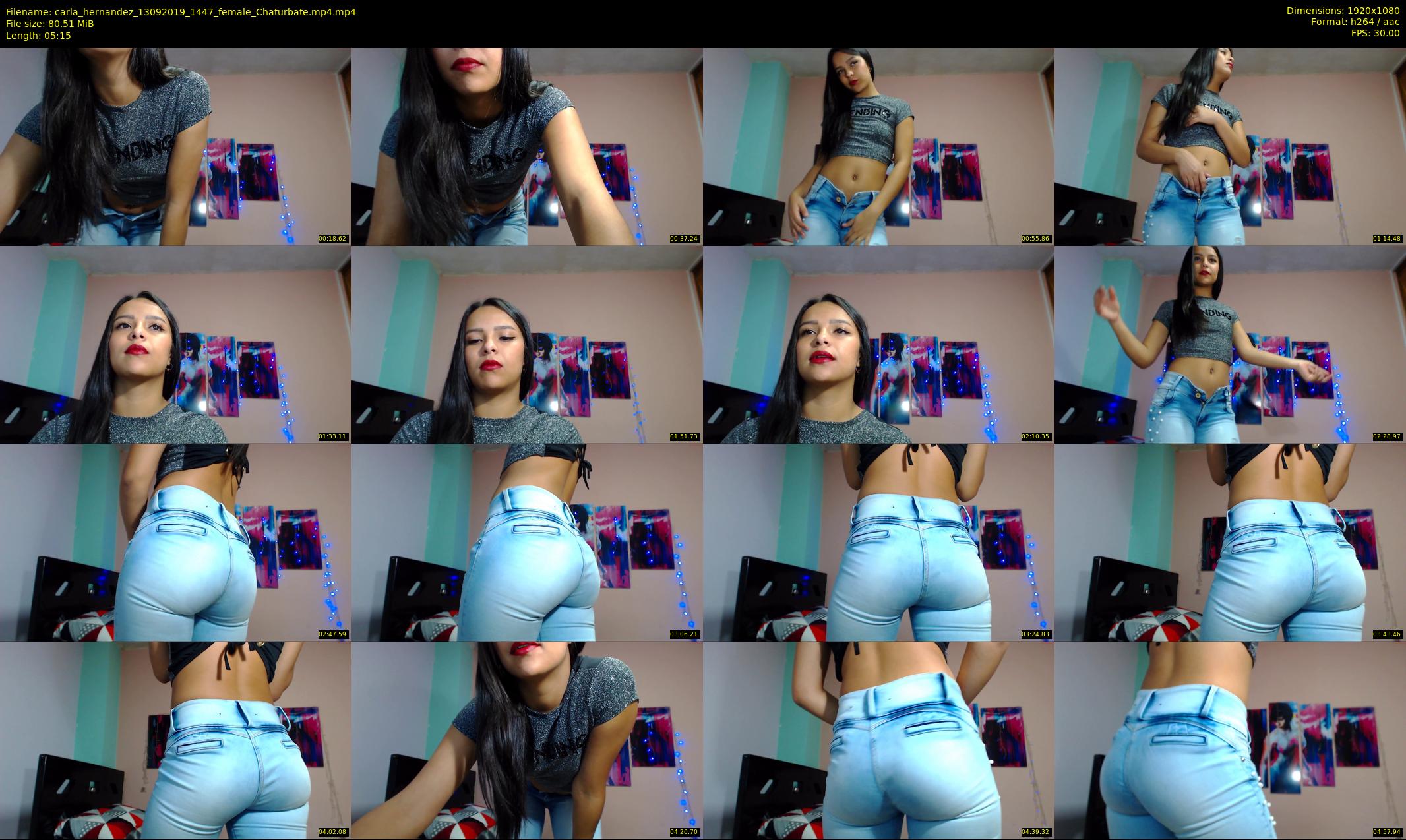 carla_hernandez — 6 minute Chaturbate female cam show recording, 1080p, Sep 13, 2019