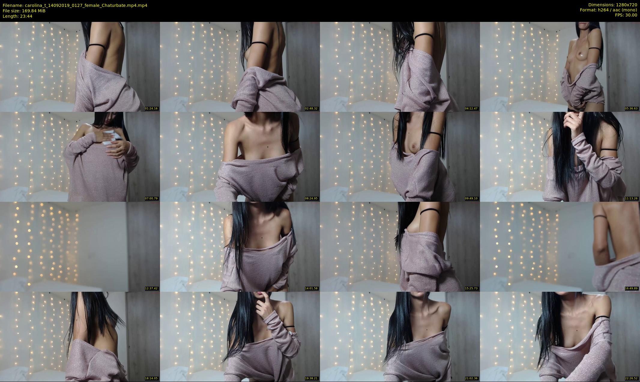 carolina_t — 24 minute Chaturbate female cam show recording, 720p, Sep 14, 2019