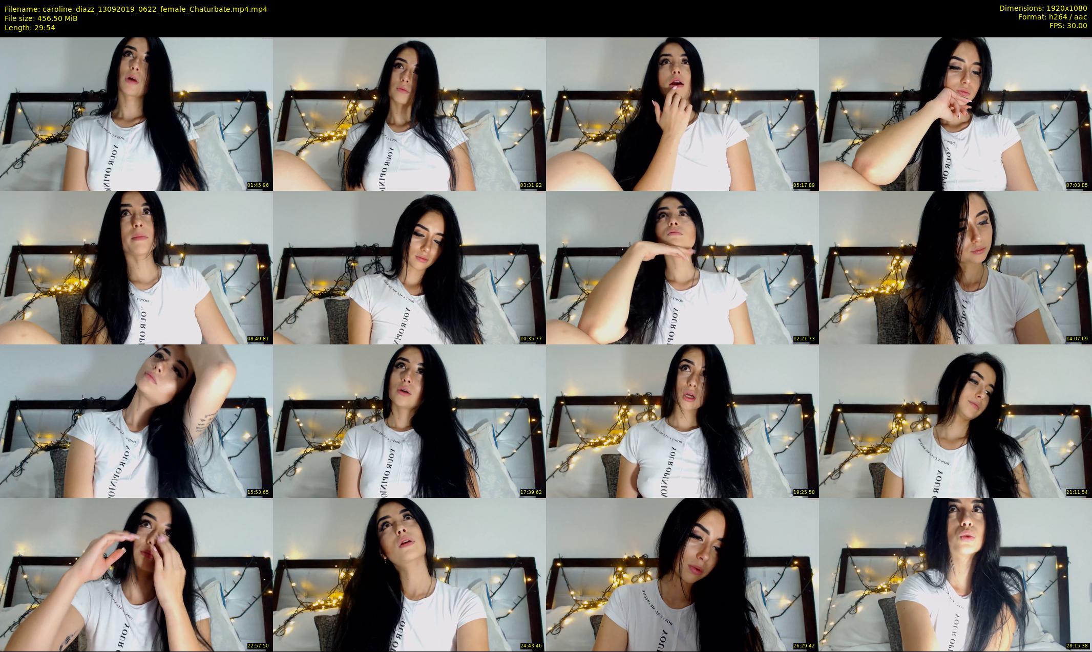 caroline_diazz — 30 minute Chaturbate female cam show recording, 1080p, Sep 13, 2019