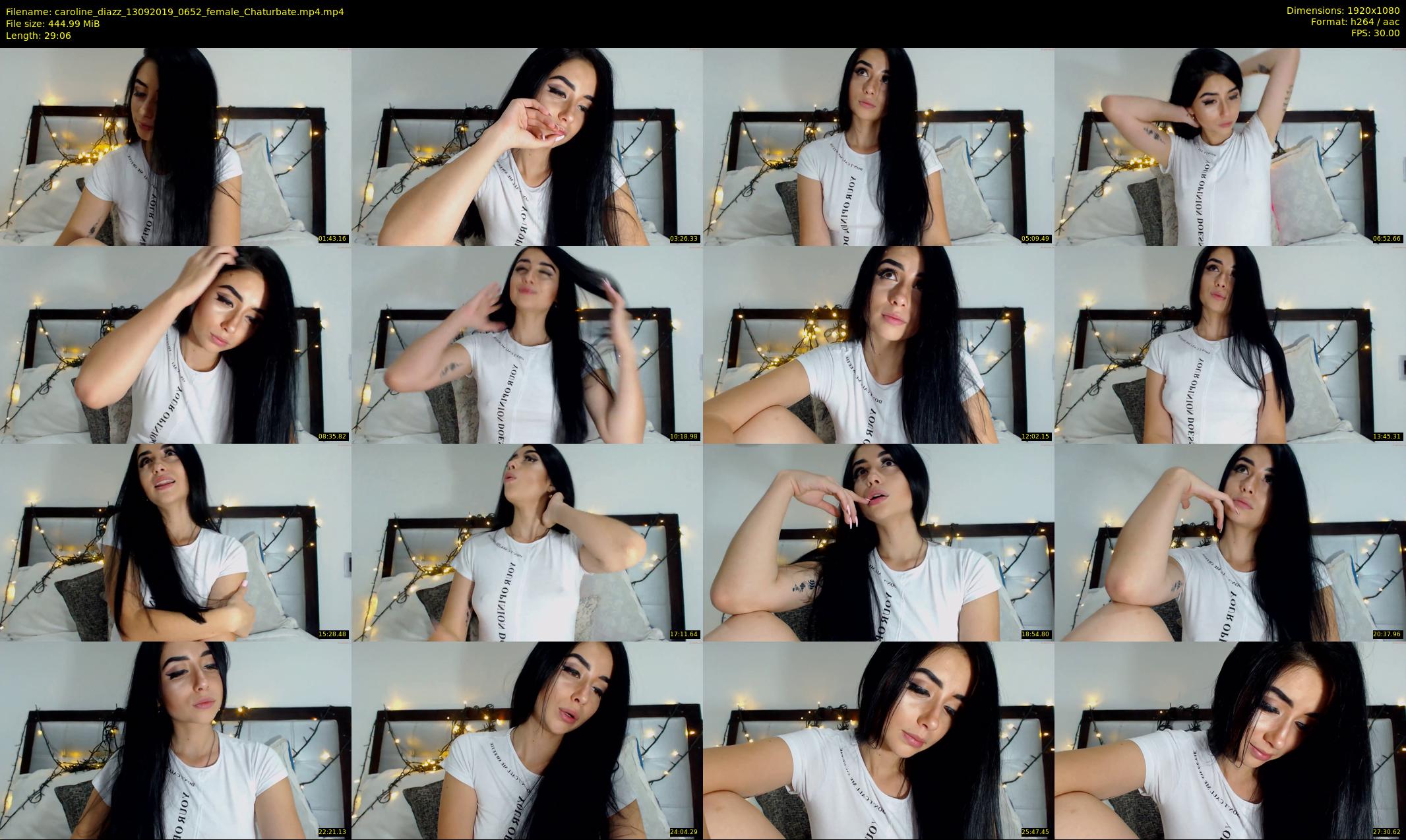 caroline_diazz — 30 minute Chaturbate female cam show recording, 1080p, Sep 13, 2019