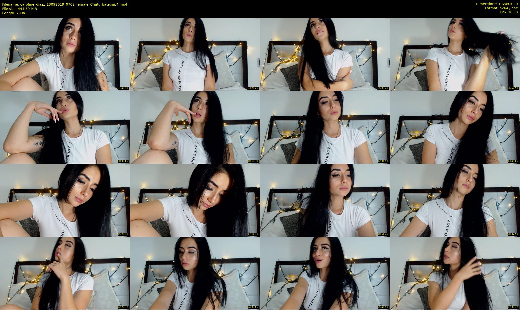 caroline_diazz — 30 minute Chaturbate female cam show recording, 1080p, Sep 13, 2019