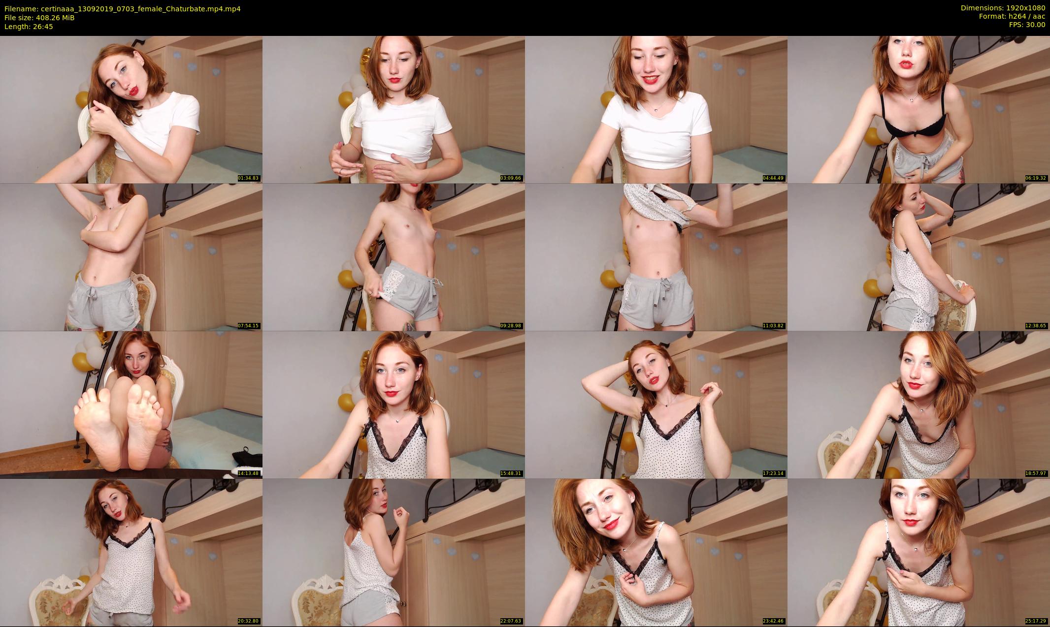 certinaaa — 27 minute Chaturbate female cam show recording, 1080p, Sep 13, 2019