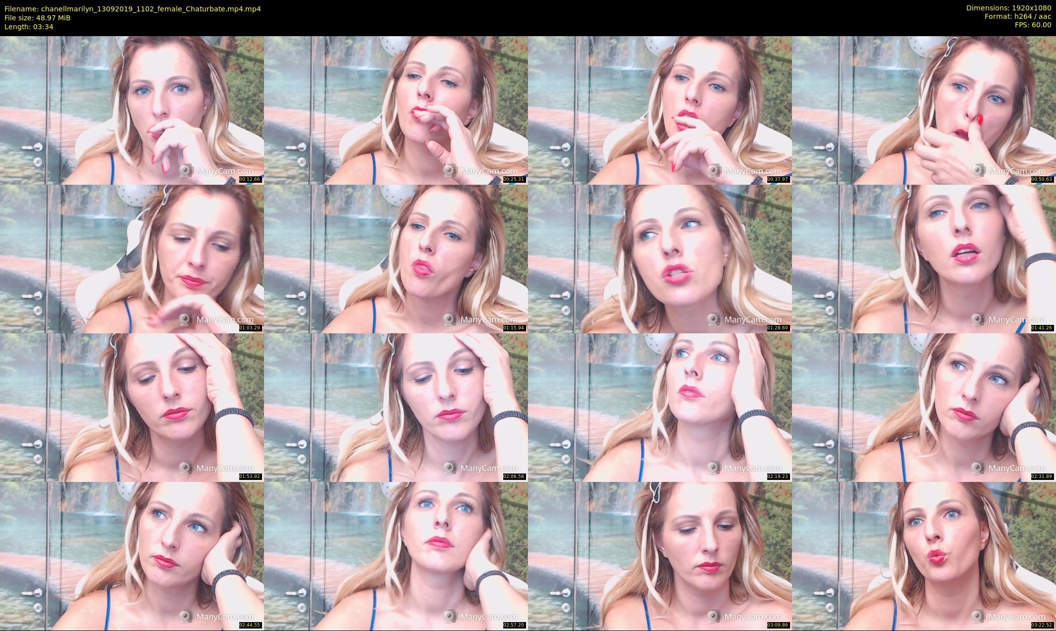 chanellmarilyn — 4 minute Chaturbate female cam show recording, 1080p, Sep 13, 2019