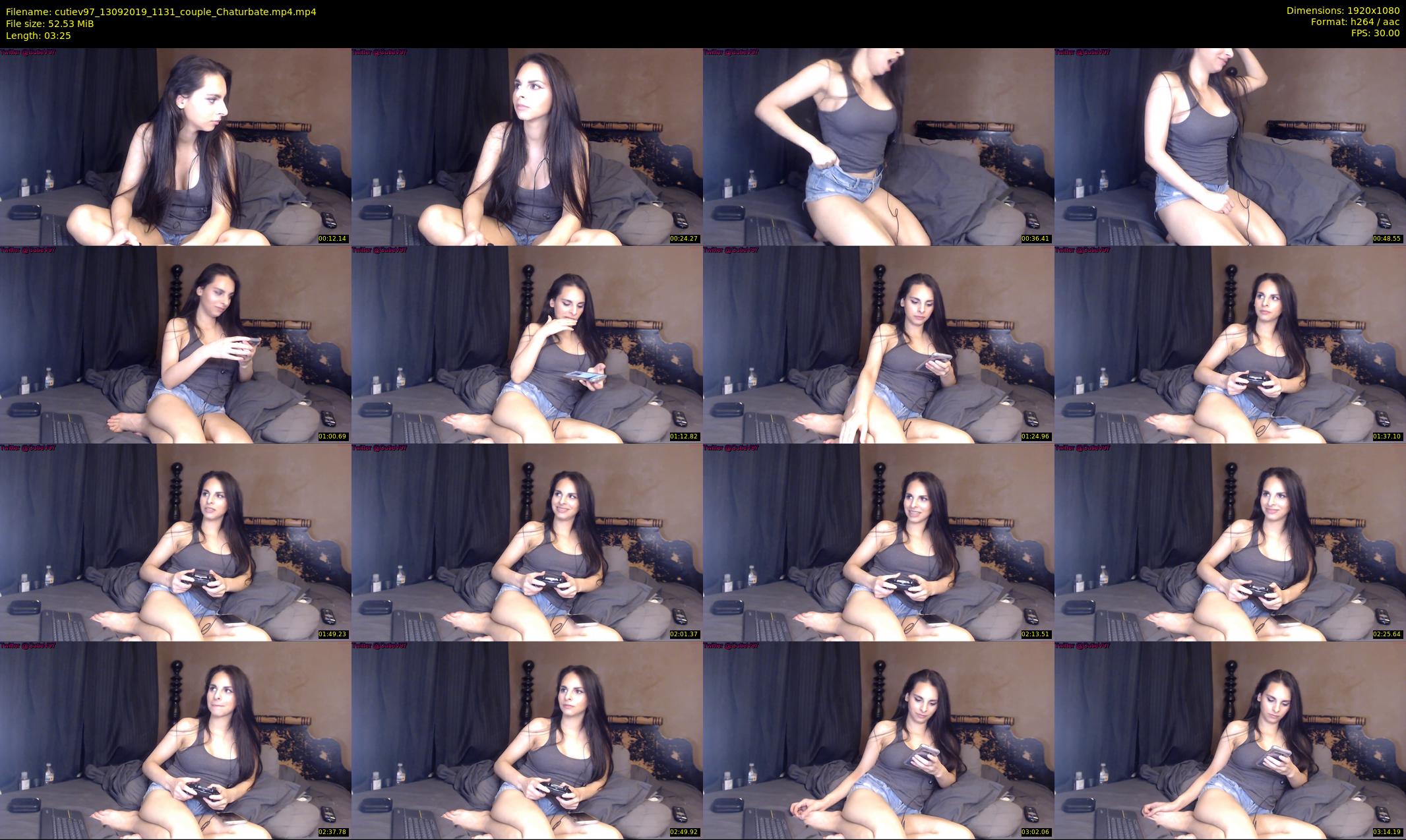 cutiev97 — 4 minute Chaturbate couple cam show recording, 1080p, Sep 13, 2019