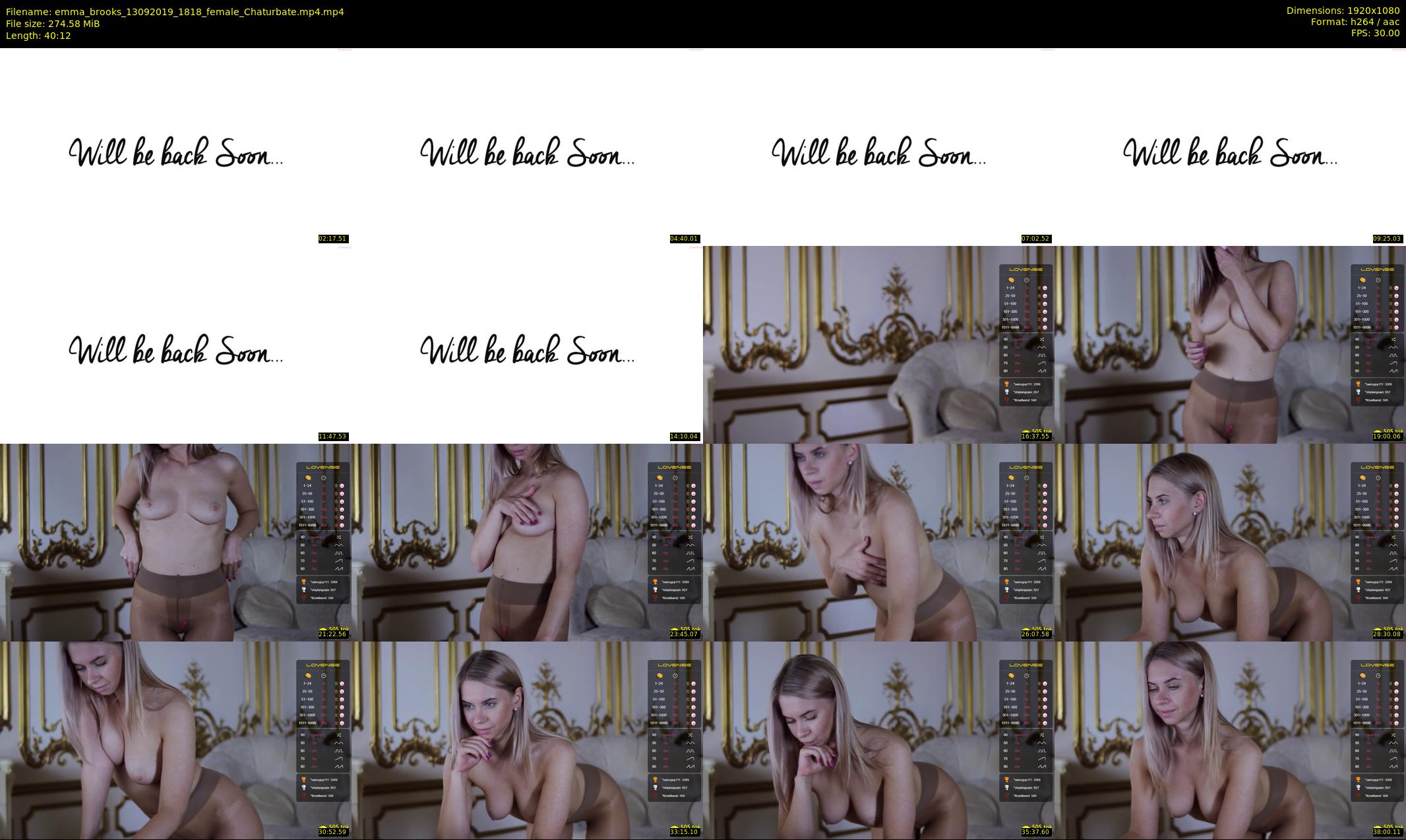 emma_brooks — 41 minute Chaturbate female cam show recording, 1080p, Sep 13, 2019