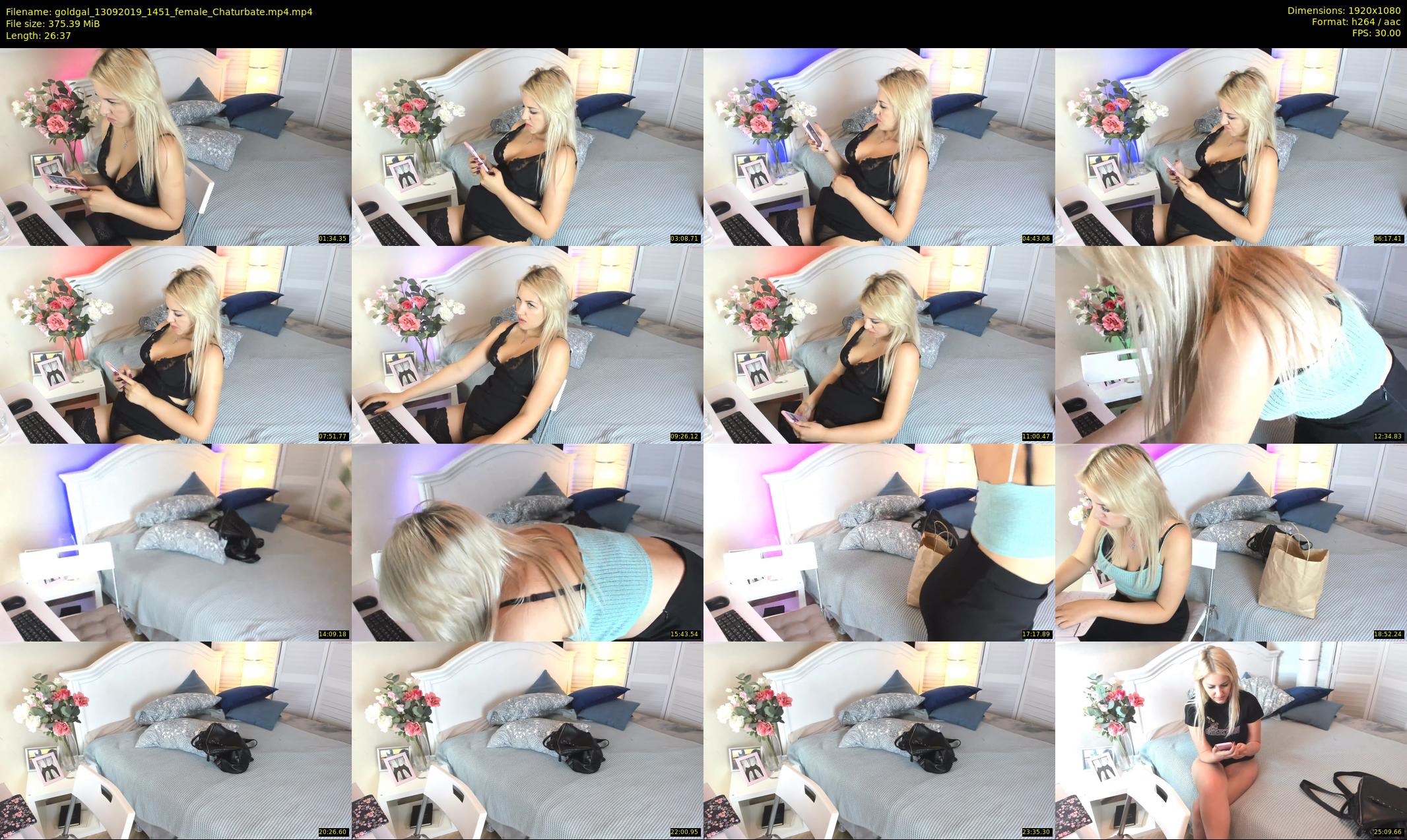 goldgal — 27 minute Chaturbate female cam show recording, 1080p, Sep 13, 2019