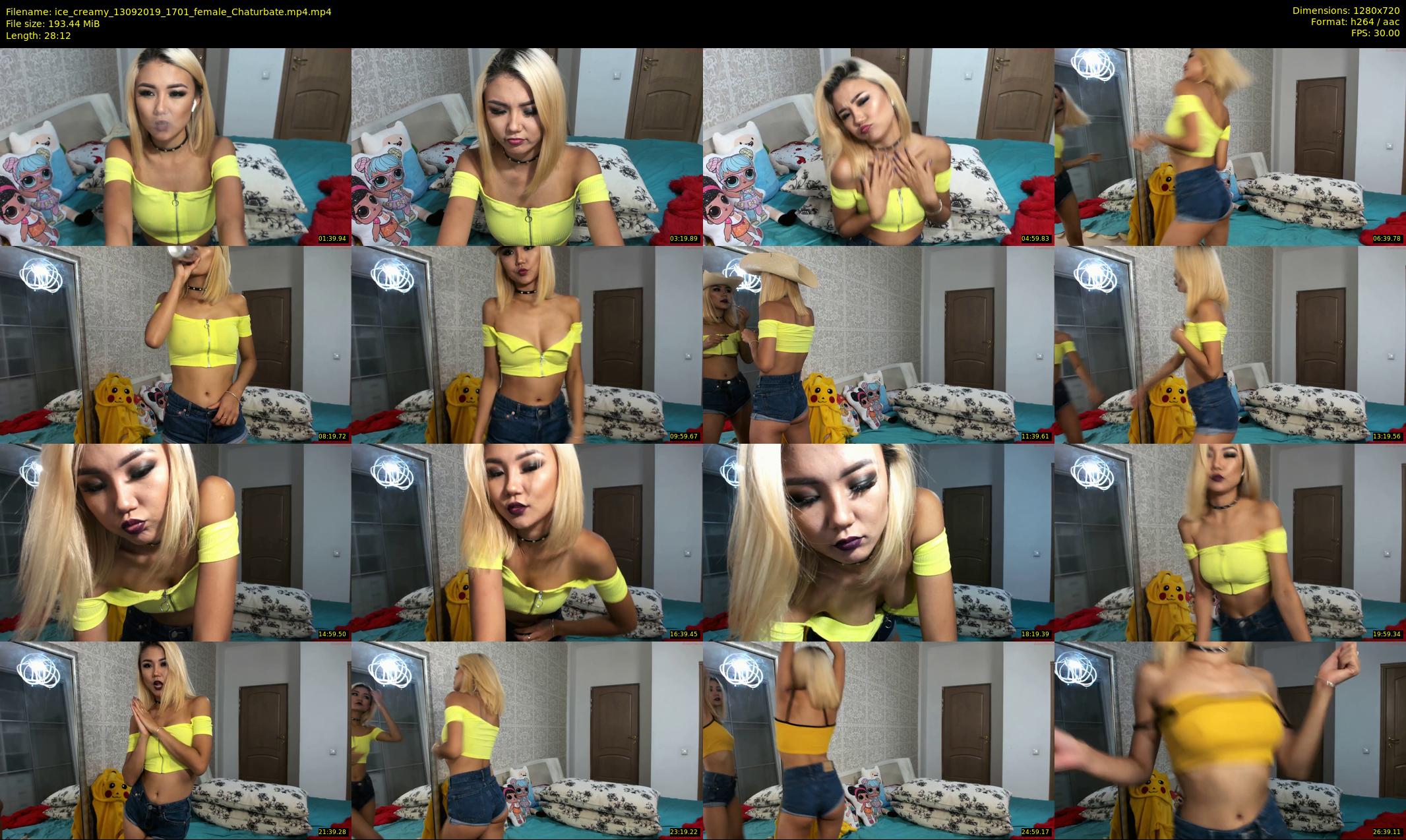 ice_creamy — 29 minute Chaturbate female cam show recording, 720p, Sep 13, 2019