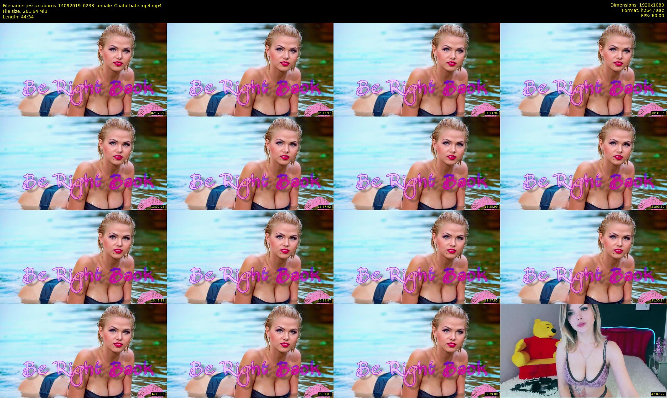 jessiccaburns — 45 minute Chaturbate female cam show recording, 1080p, Sep 14, 2019